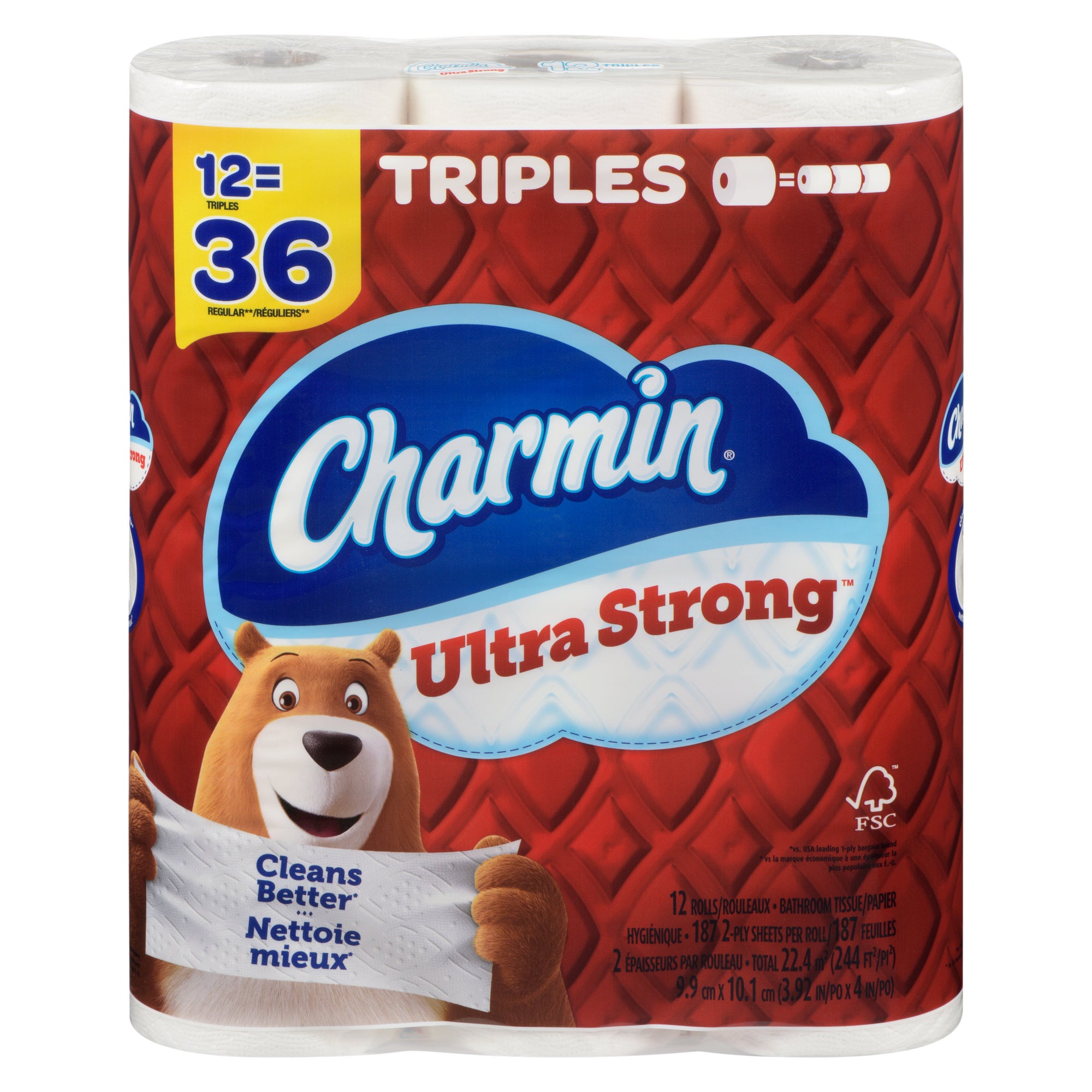 Charmin Ultra Strong Toilet Paper, 12Pack Giant Tiger