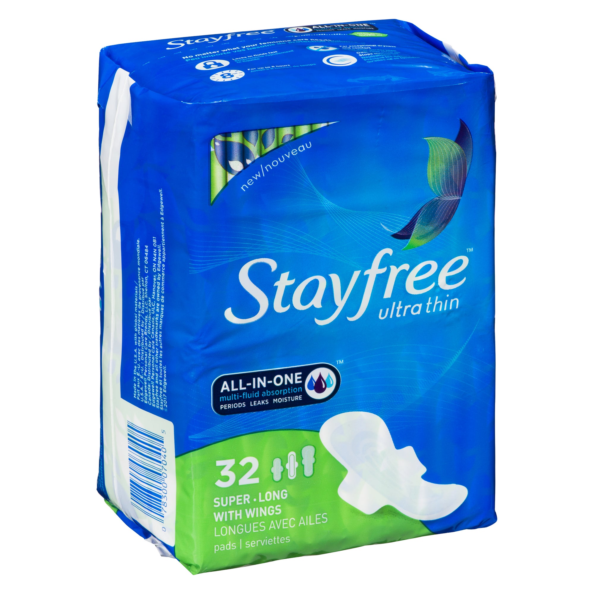 Stayfree Ultra Thin Super Long with Wings Pads, 28Pack Giant Tiger