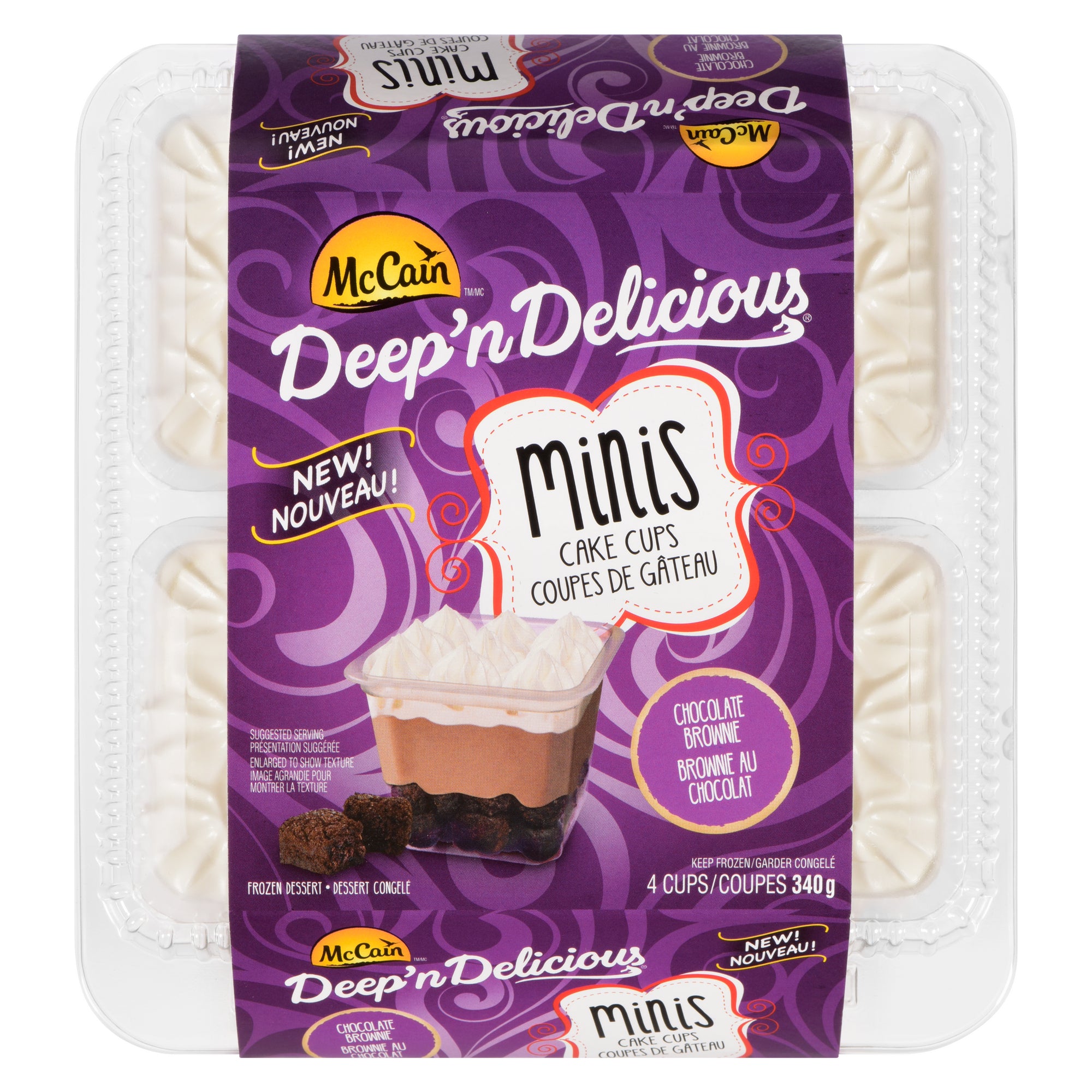 McCain Deep'n Delicious Frozen Dessert Chocolate Brownie Minis Cake Cu –  Giant Tiger