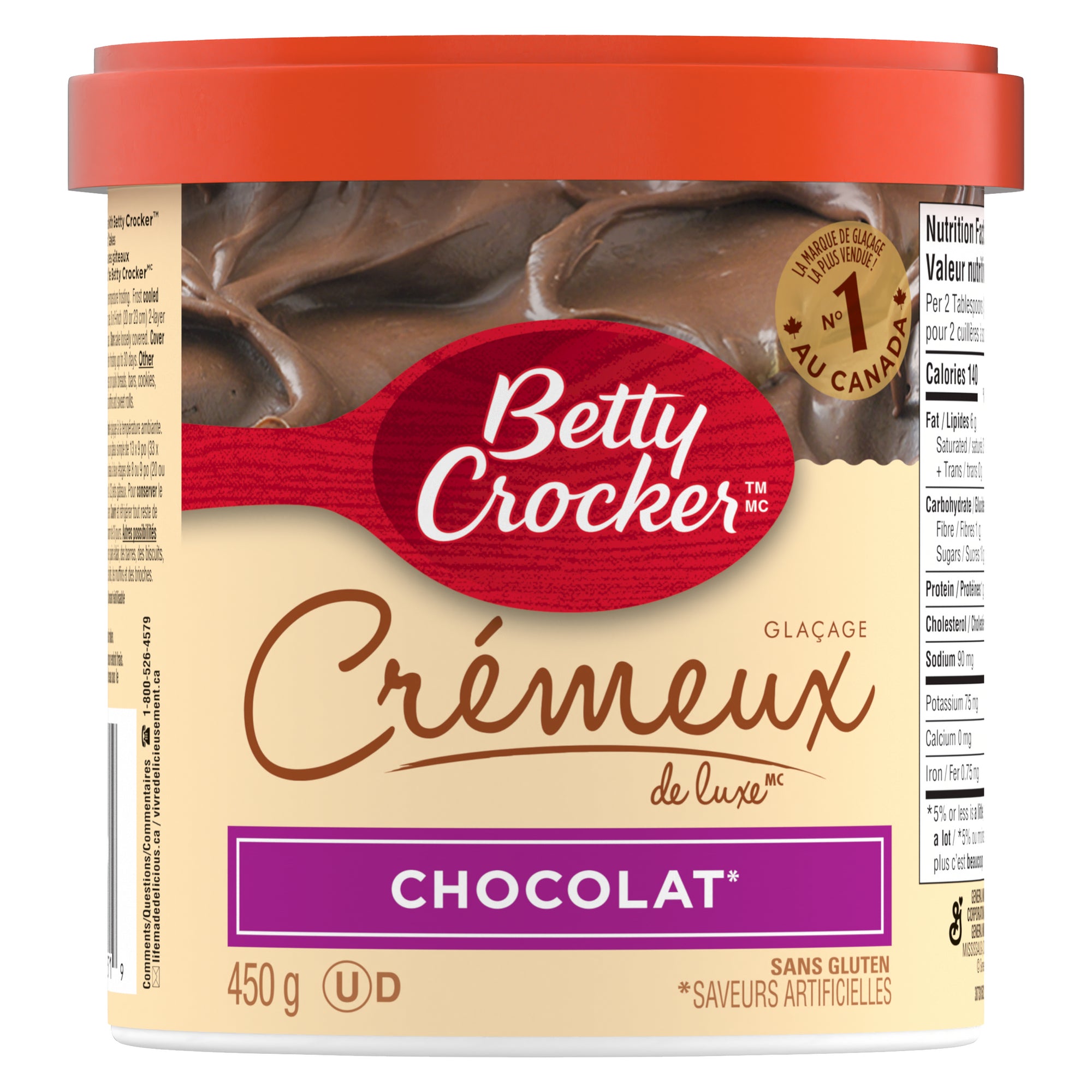 Betty Crocker Creamy Deluxe Chocolate Frosting, 450g Giant Tiger