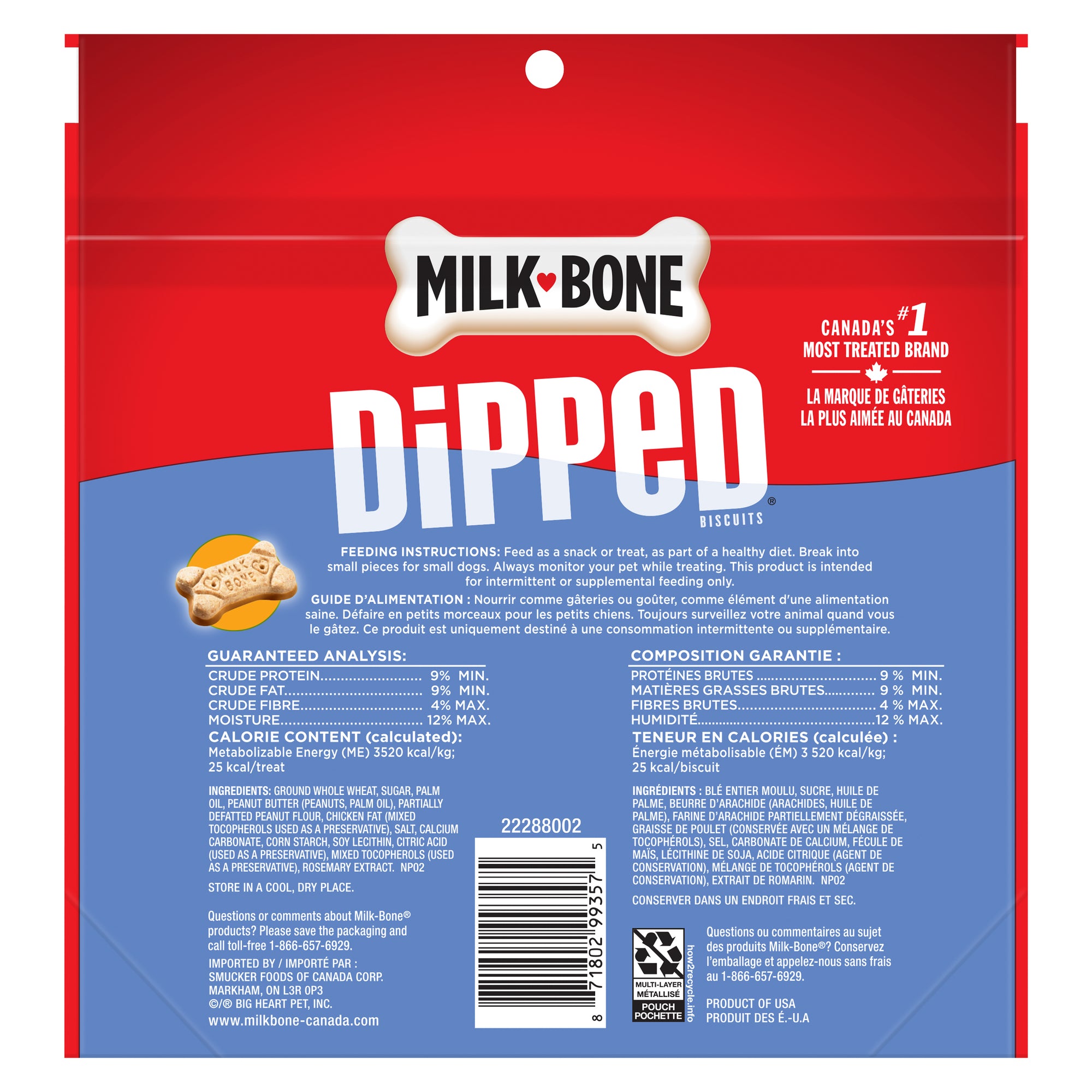 MilkBone Peanut ButterDipped Dog Biscuits, 340g Giant Tiger