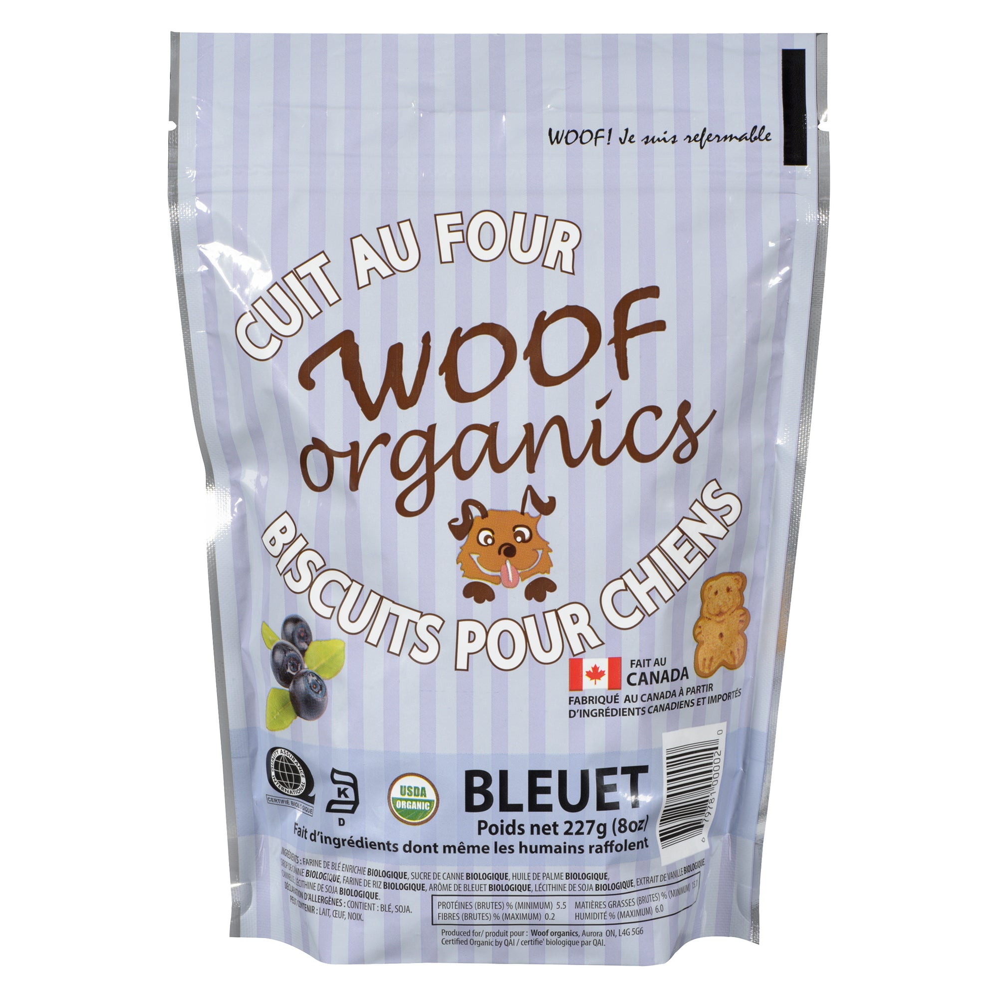 Woof Organics Blueberry Dog Biscuits, 227g Giant Tiger