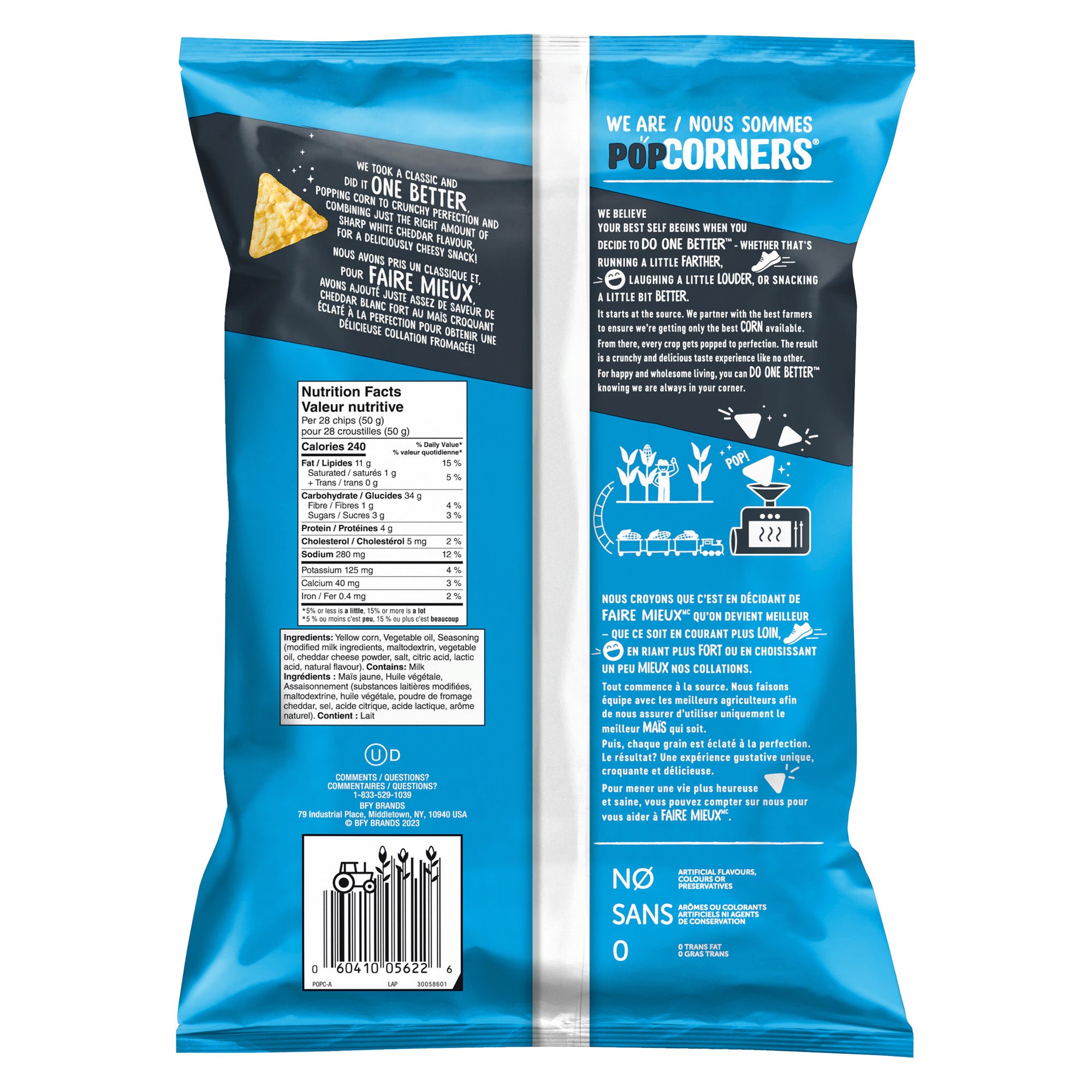 Popcorners White Cheddar, 142 g Giant Tiger