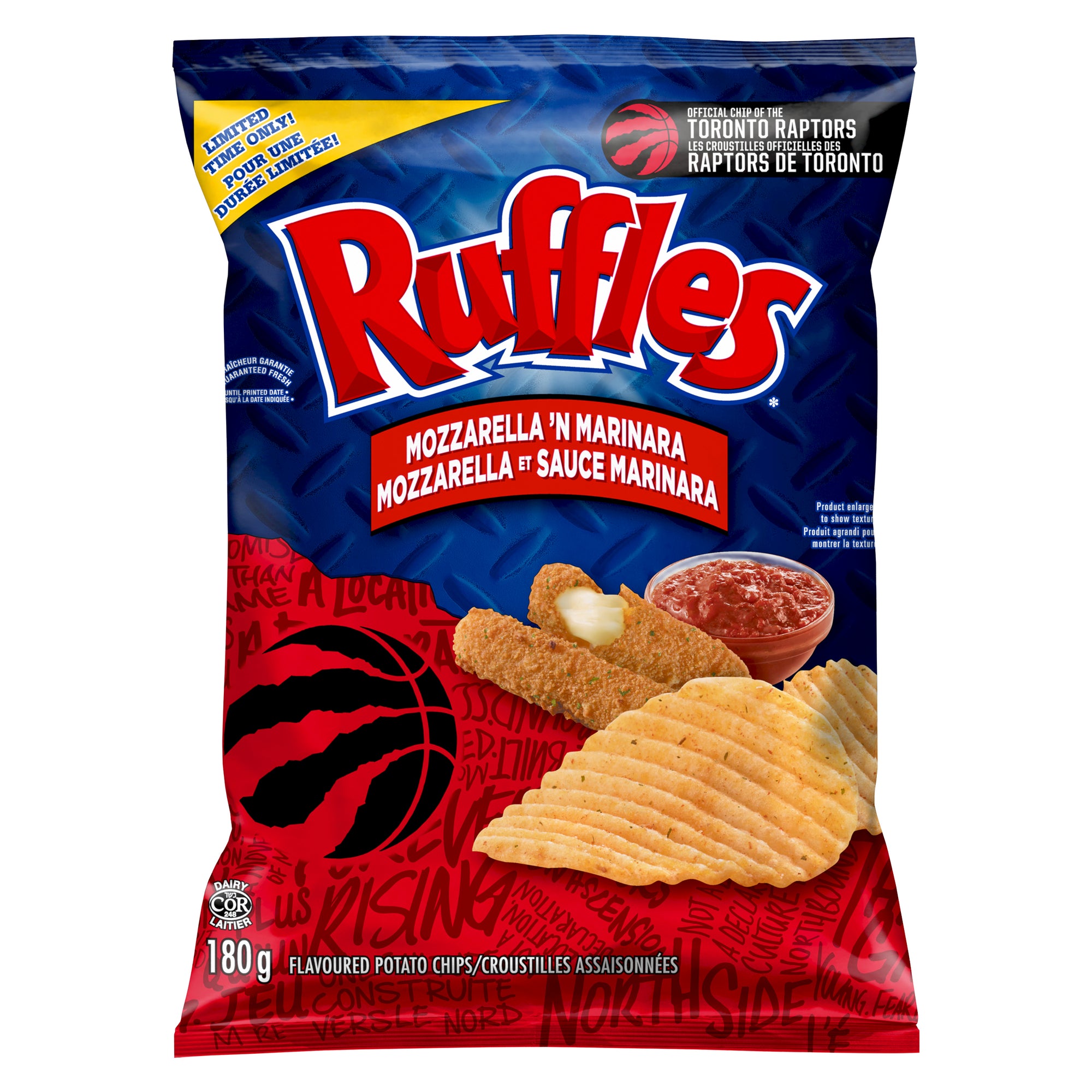 Ruffles Mozzarella 'N Marinara Flavoured Potato Chips, 180g Giant Tiger