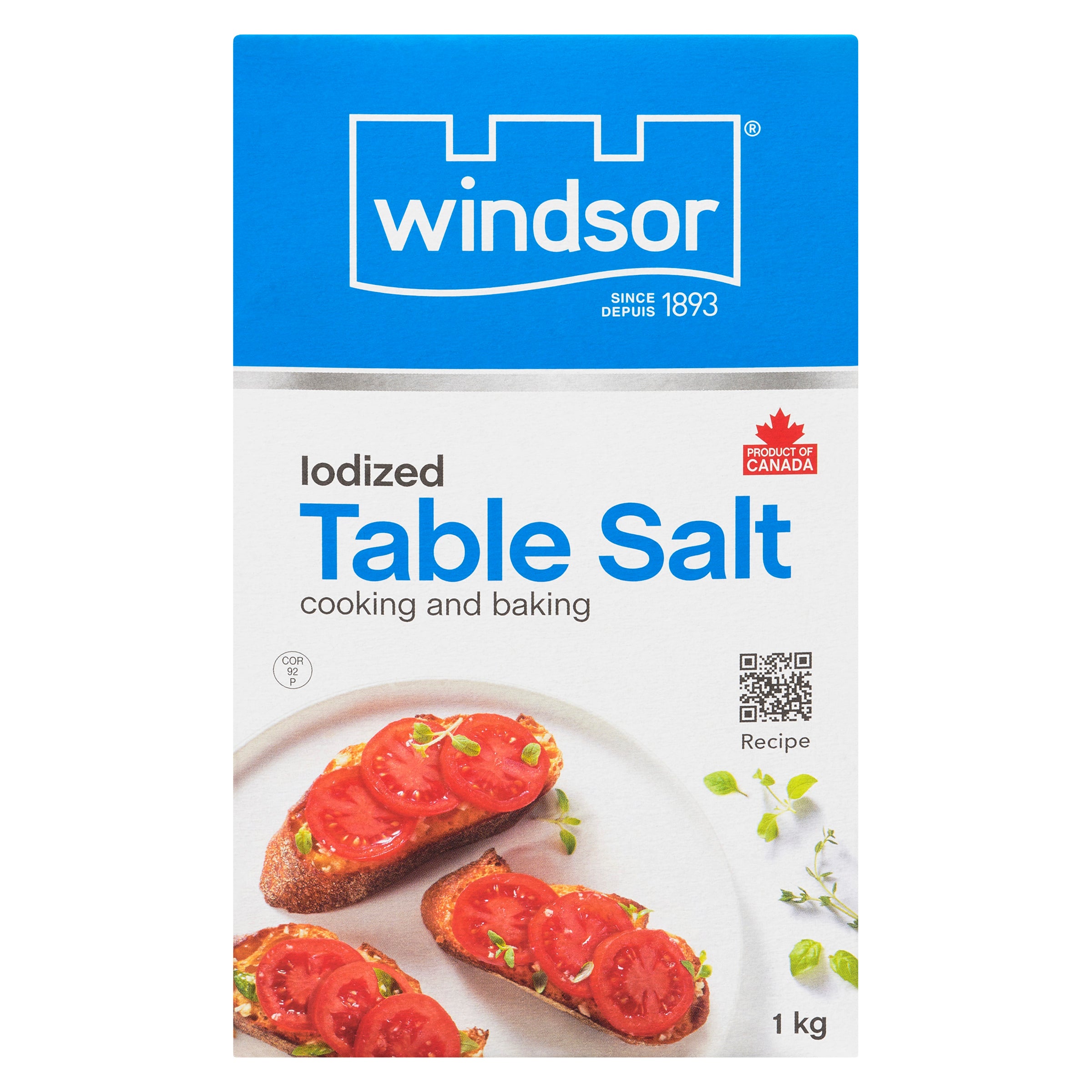 Windsor Iodized Table Salt, 1 kg – Giant Tiger