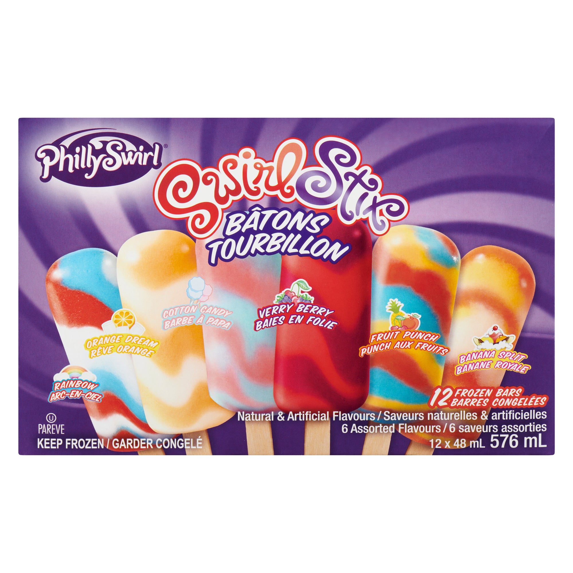 Philly Swirl Stix Frozen Bars, 12Pack Giant Tiger