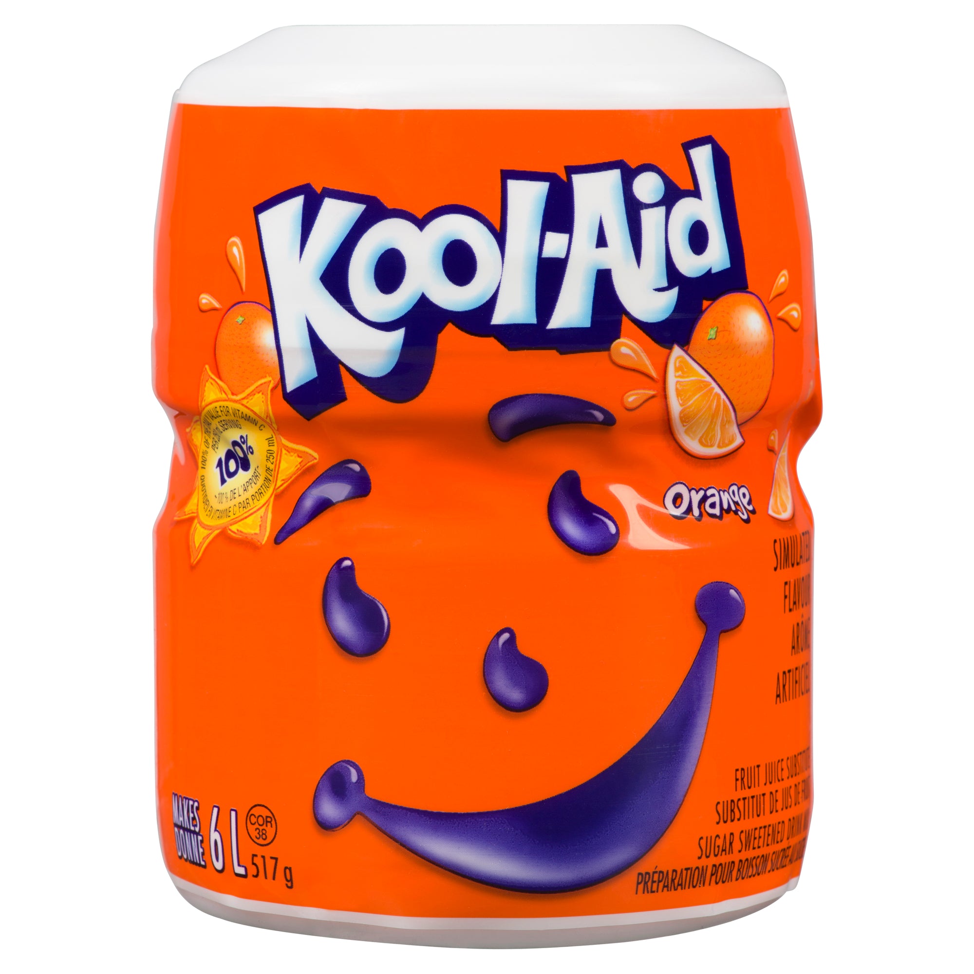 Kool-Aid Orange Sugar Sweetened Drink Mix, 517 g – Giant Tiger