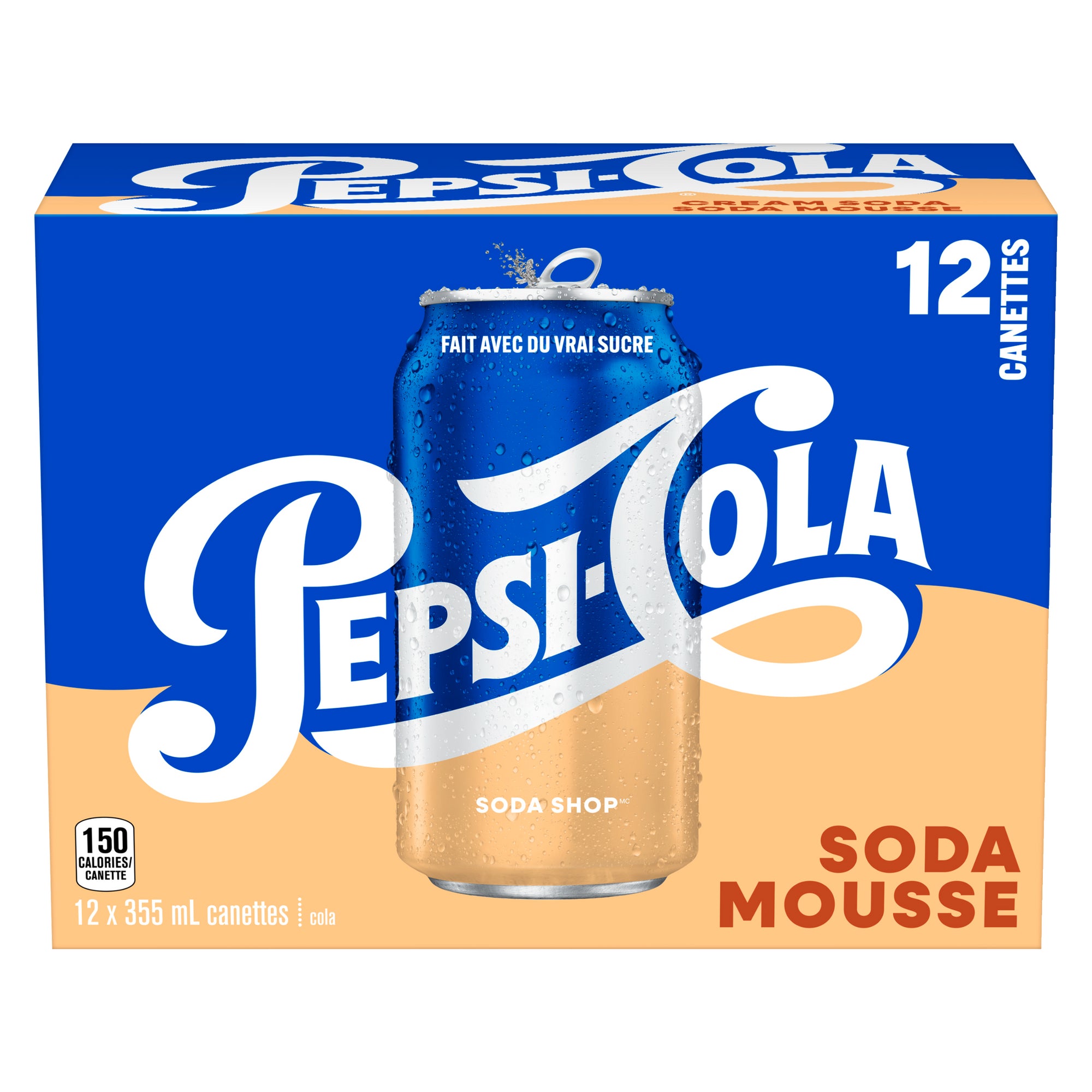 Pepsi-Cola Soda Shop Cream Soda, 12-Pack, 355 ml – Giant Tiger