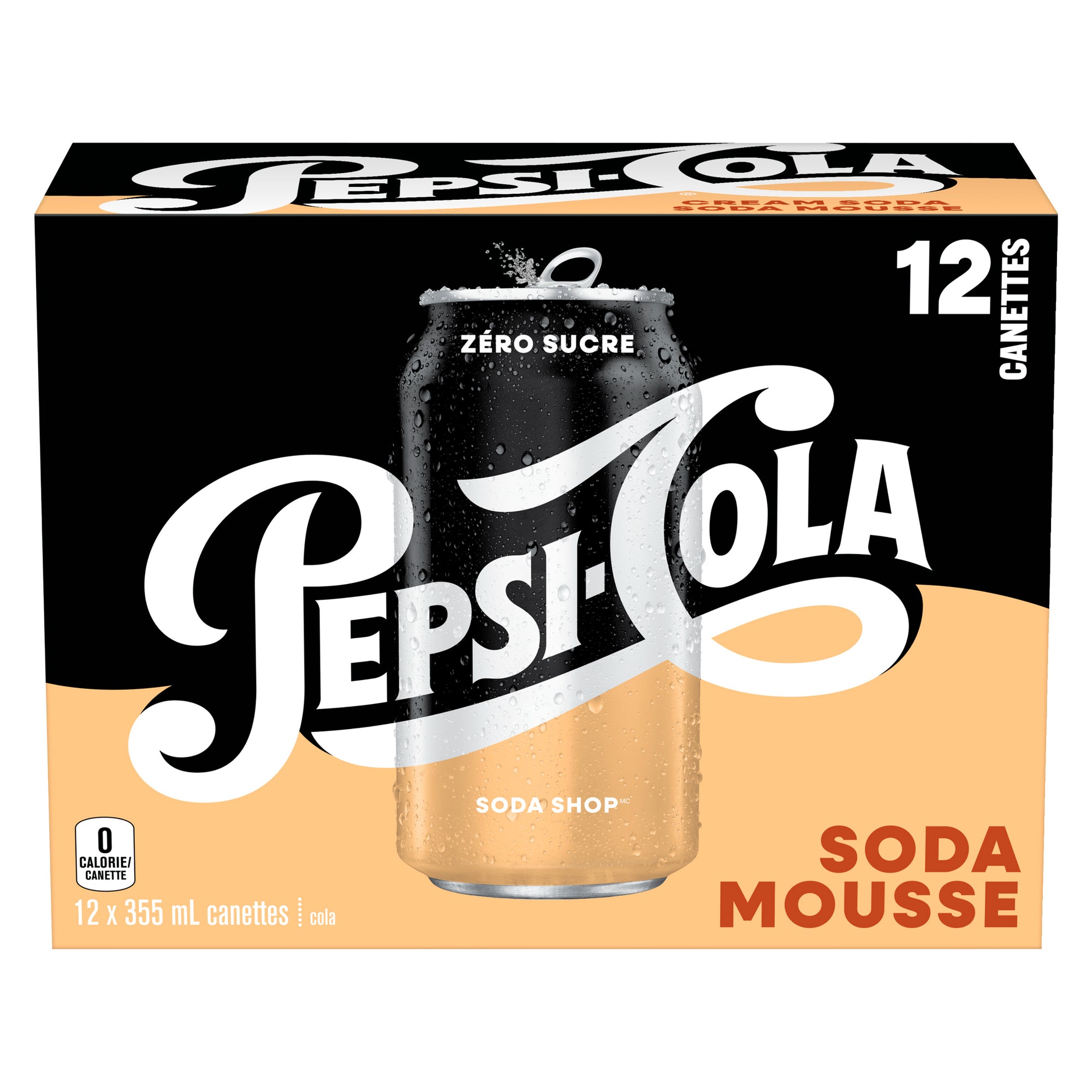 邦楽 PALE BLUES / PALE CREAM SODA Pepsi Soda Shop Cream Soda Zero Sugar, 12-Pack, 355 ml – Giant Tiger