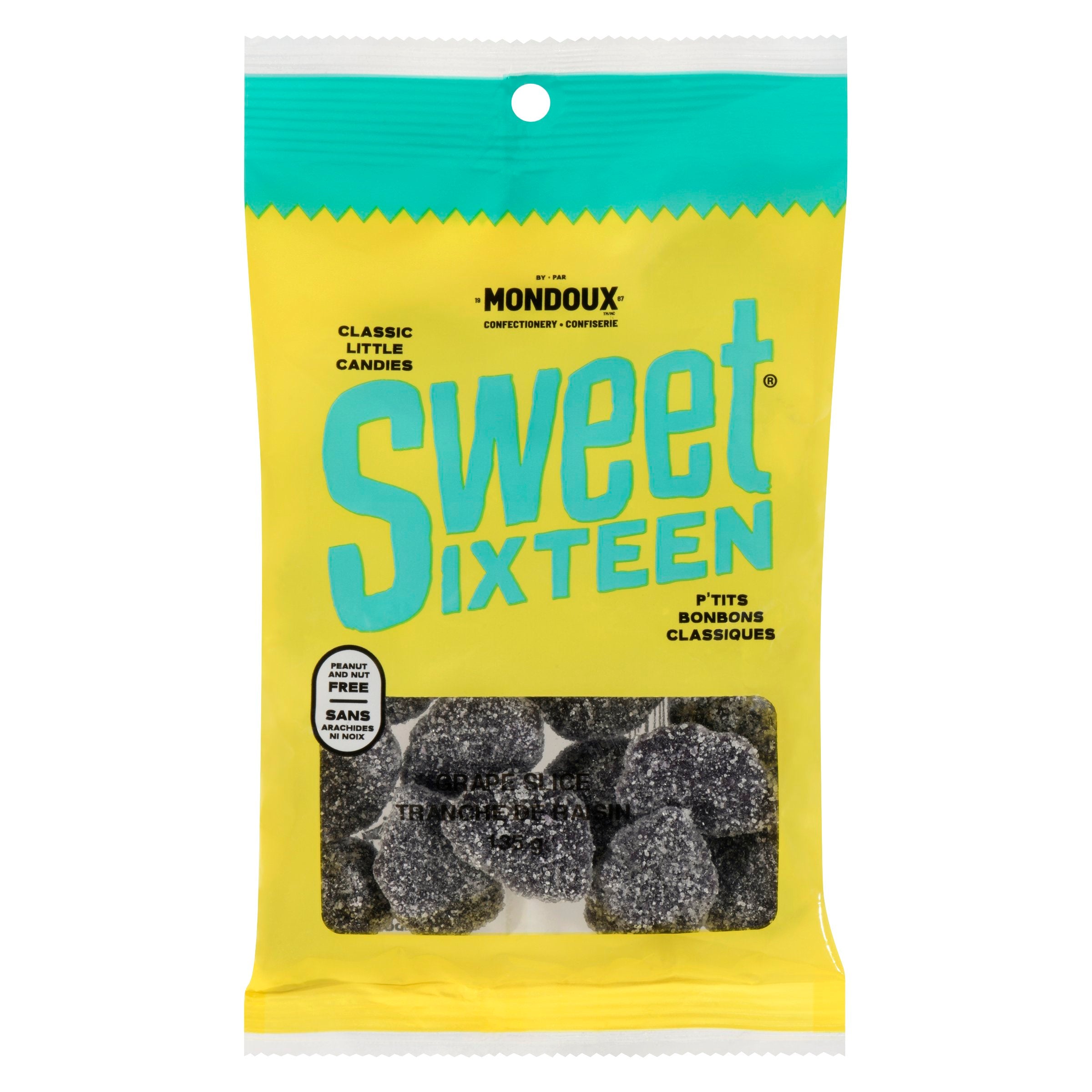 Mondoux Sweet Sixteen Classic Little Candies Grape Slice, 135 g