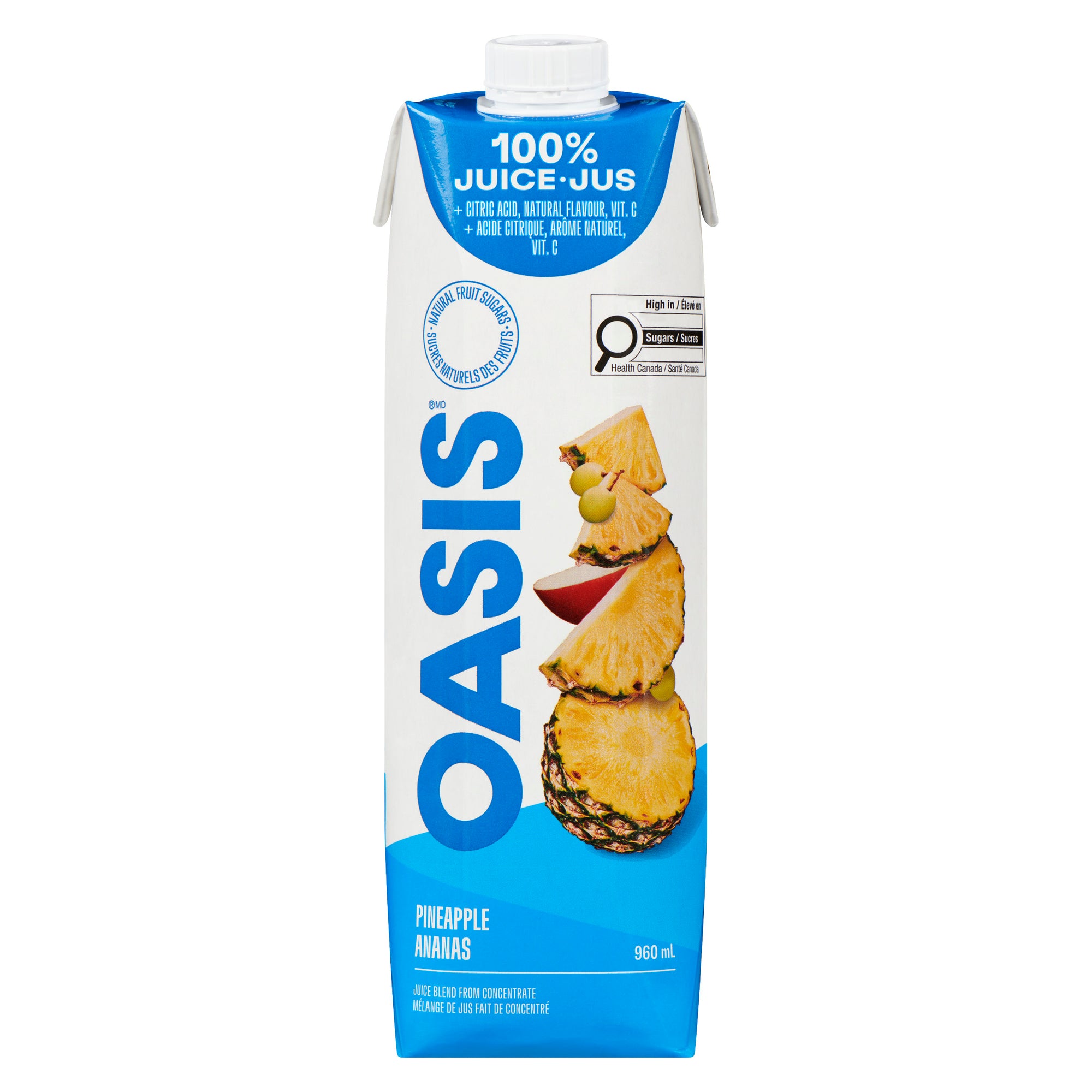 Oasis 100% Juice Pineapple, 960 ml – Giant Tiger