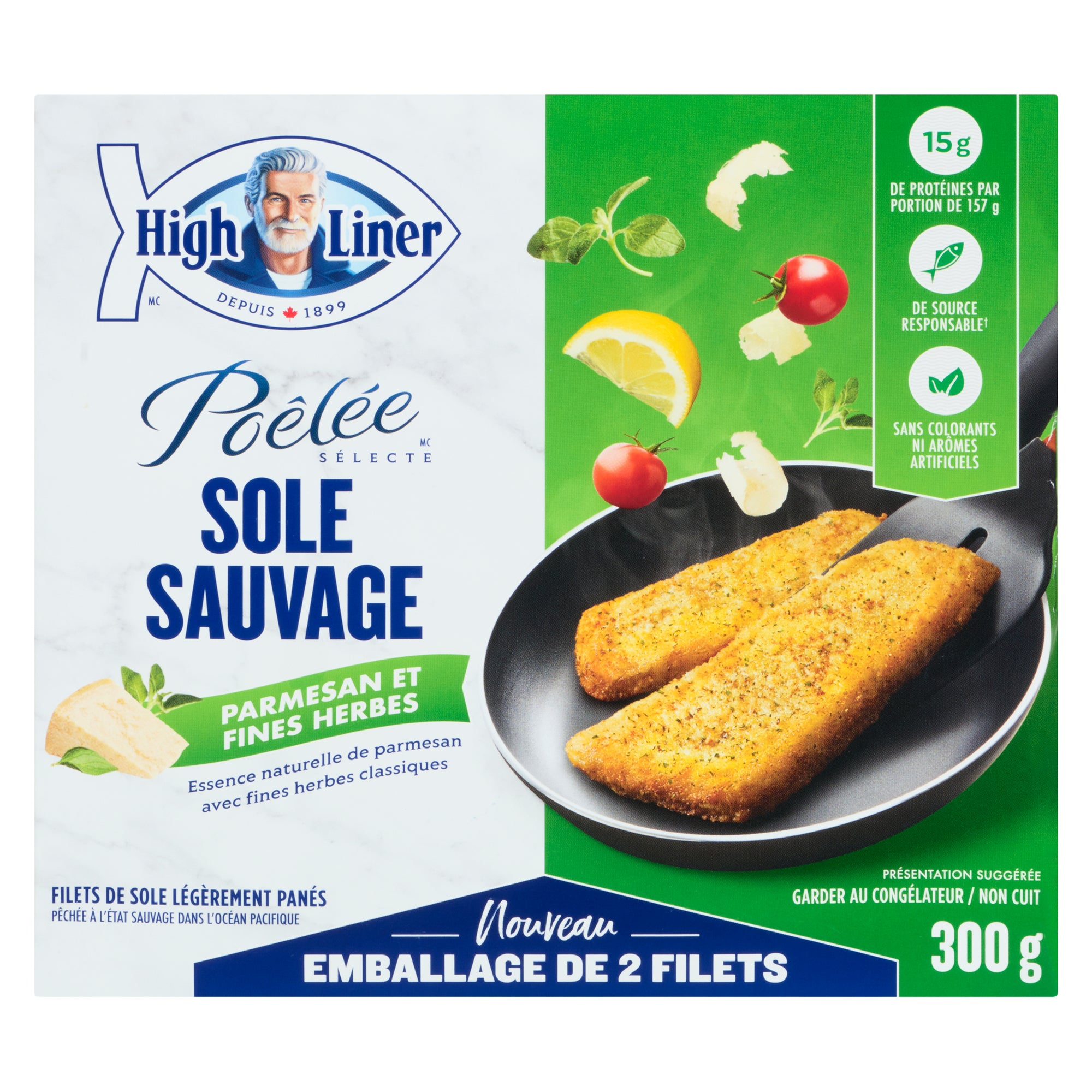 High Liner PanSear Parmesan Herb Wild Caught Sole 300g Giant Tiger