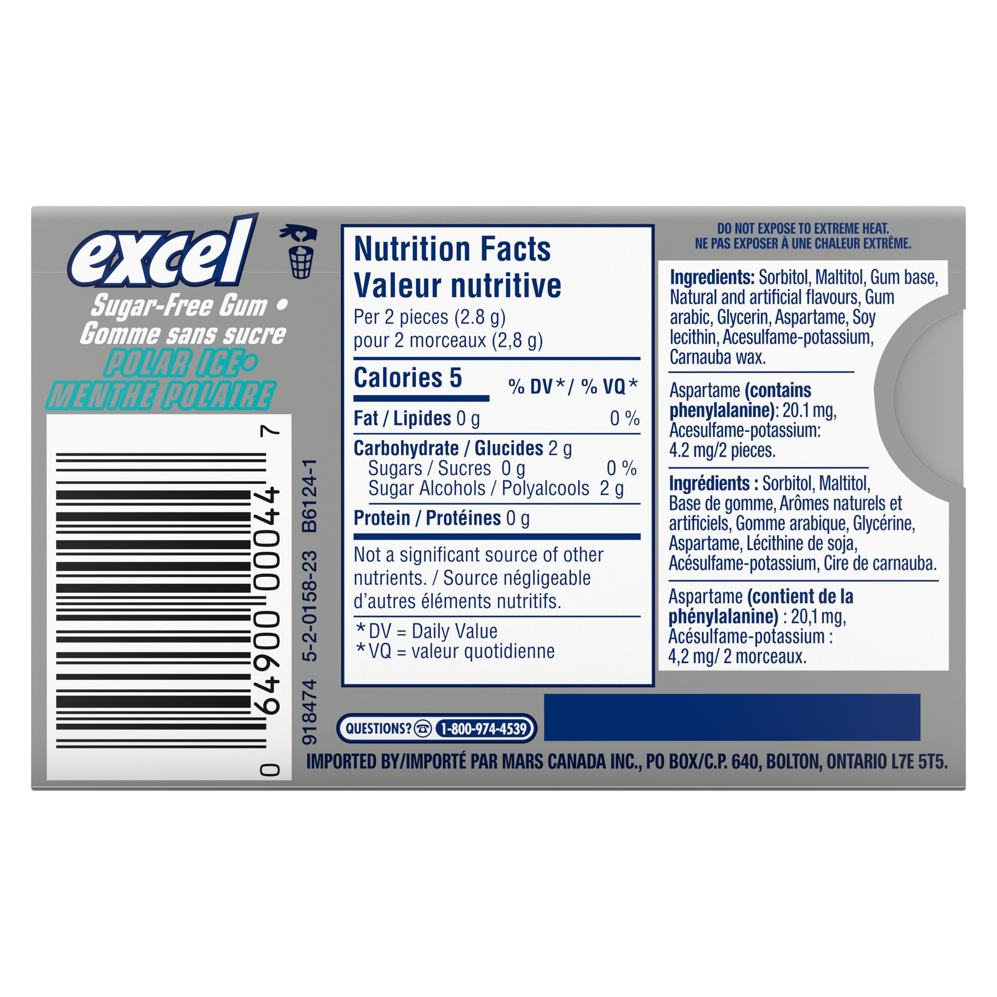 Wrigley's Excel Polar Ice Chewing Gum 12pk. Giant Tiger