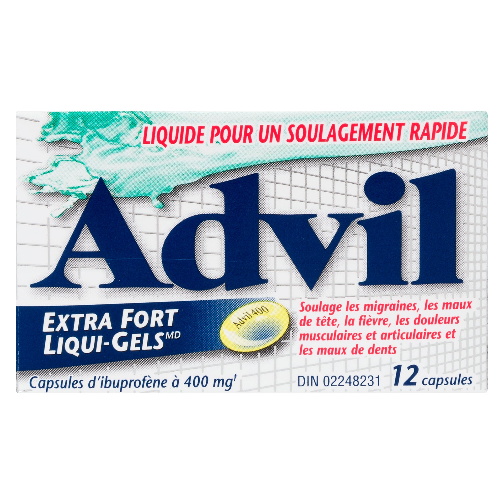 Advil LiquiGels Ibuprofen Capsules 400mg Extra Strength Capsules, 12
