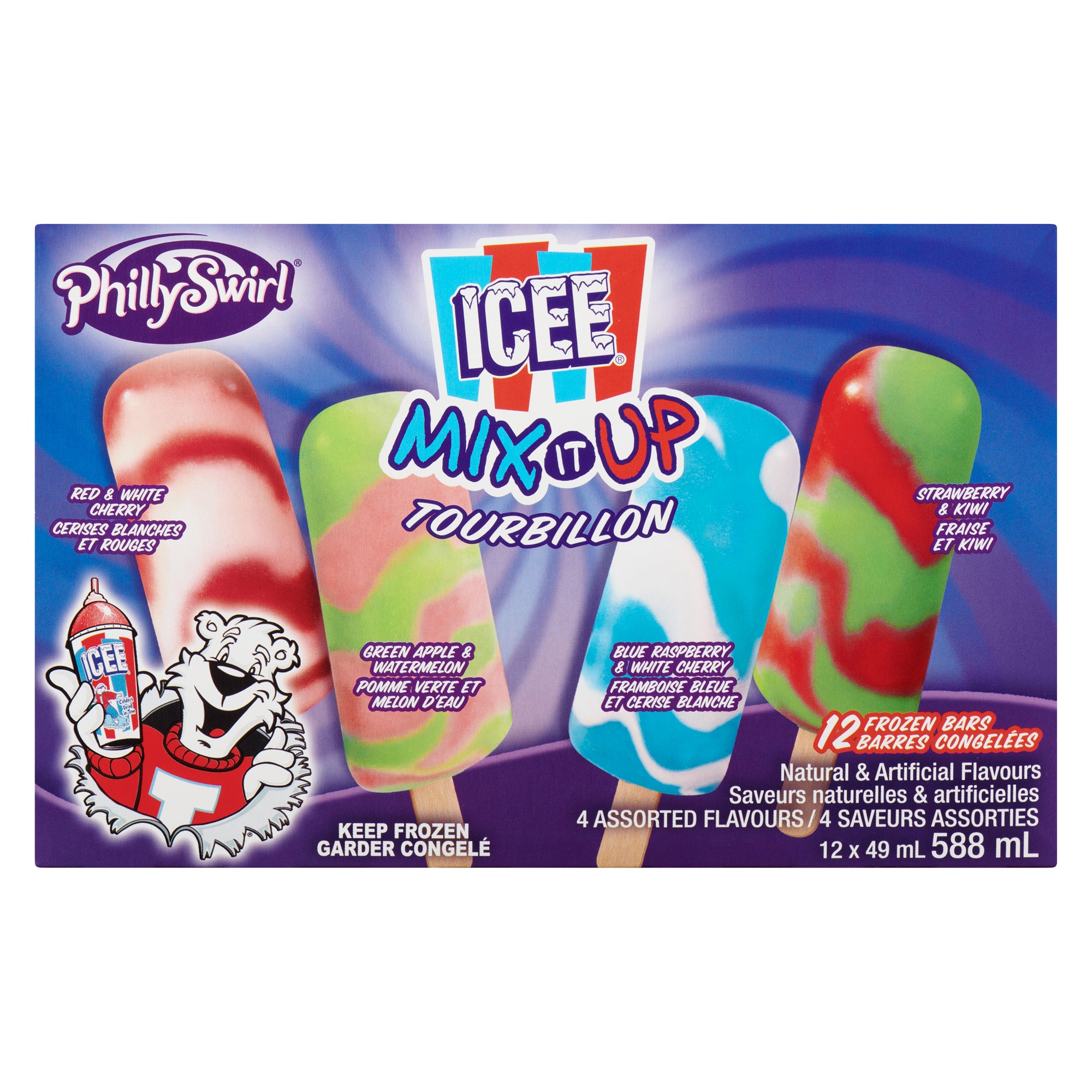 Philly Swirl Icee Mix It Up Popsicles 12pk. 48ml Giant Tiger
