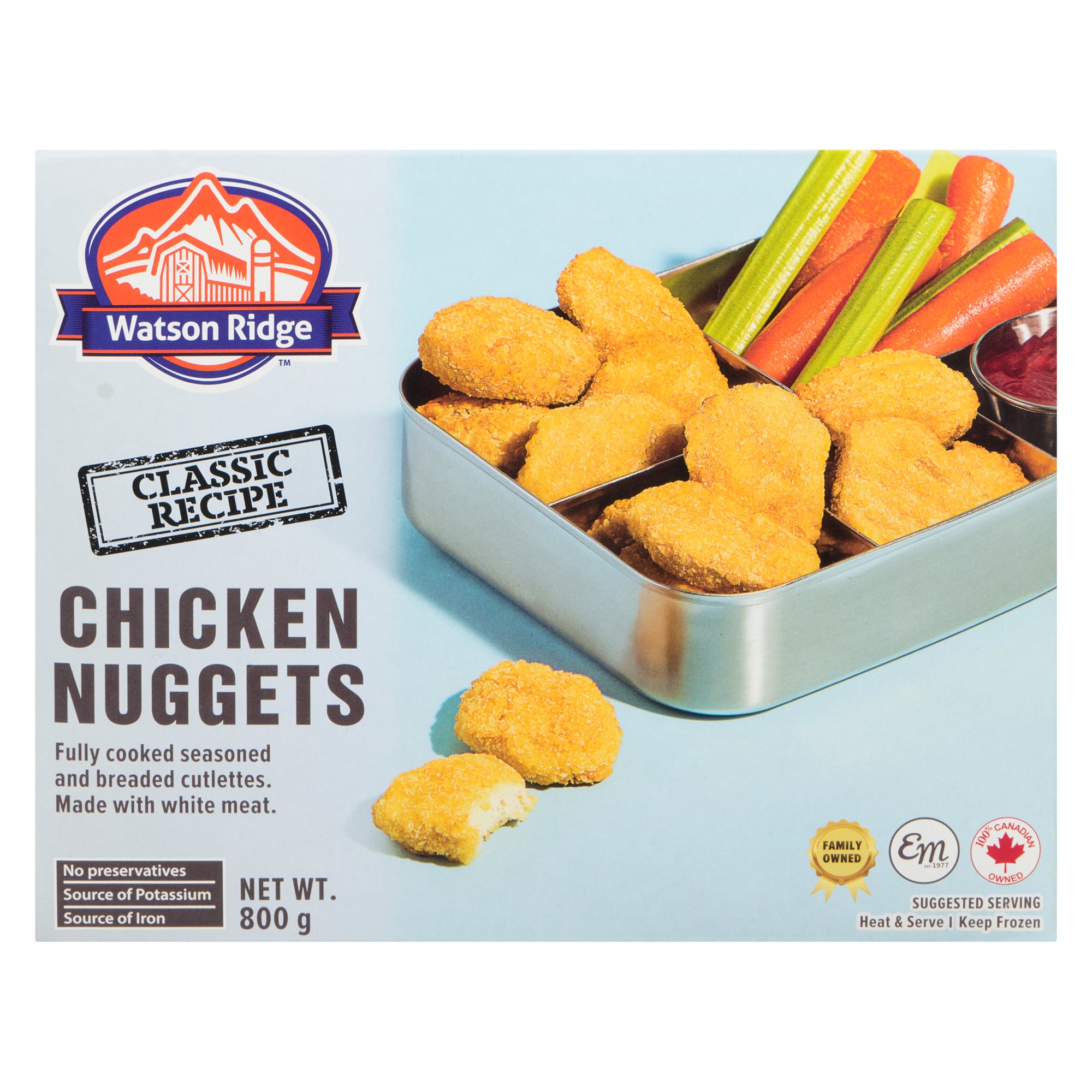 Jerry's Nuggets 8個 Watson Ridge Fully Cooked, Breaded Chicken Nuggets, 800 g – Giant