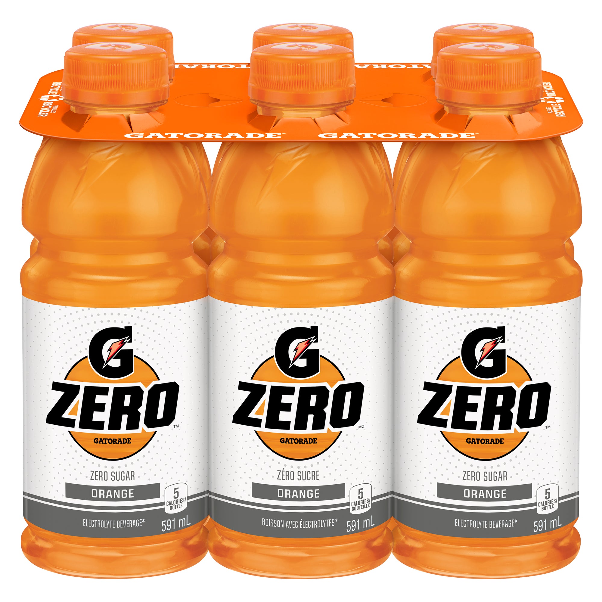 Gatorade Zero Orange Sports Drink, 6Pack, 591ml Giant Tiger