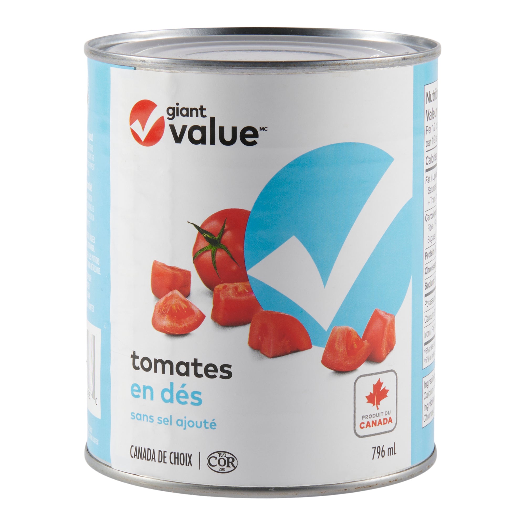 Giant Value No Salt Diced Tomatoes, 796-ml – Giant Tiger
