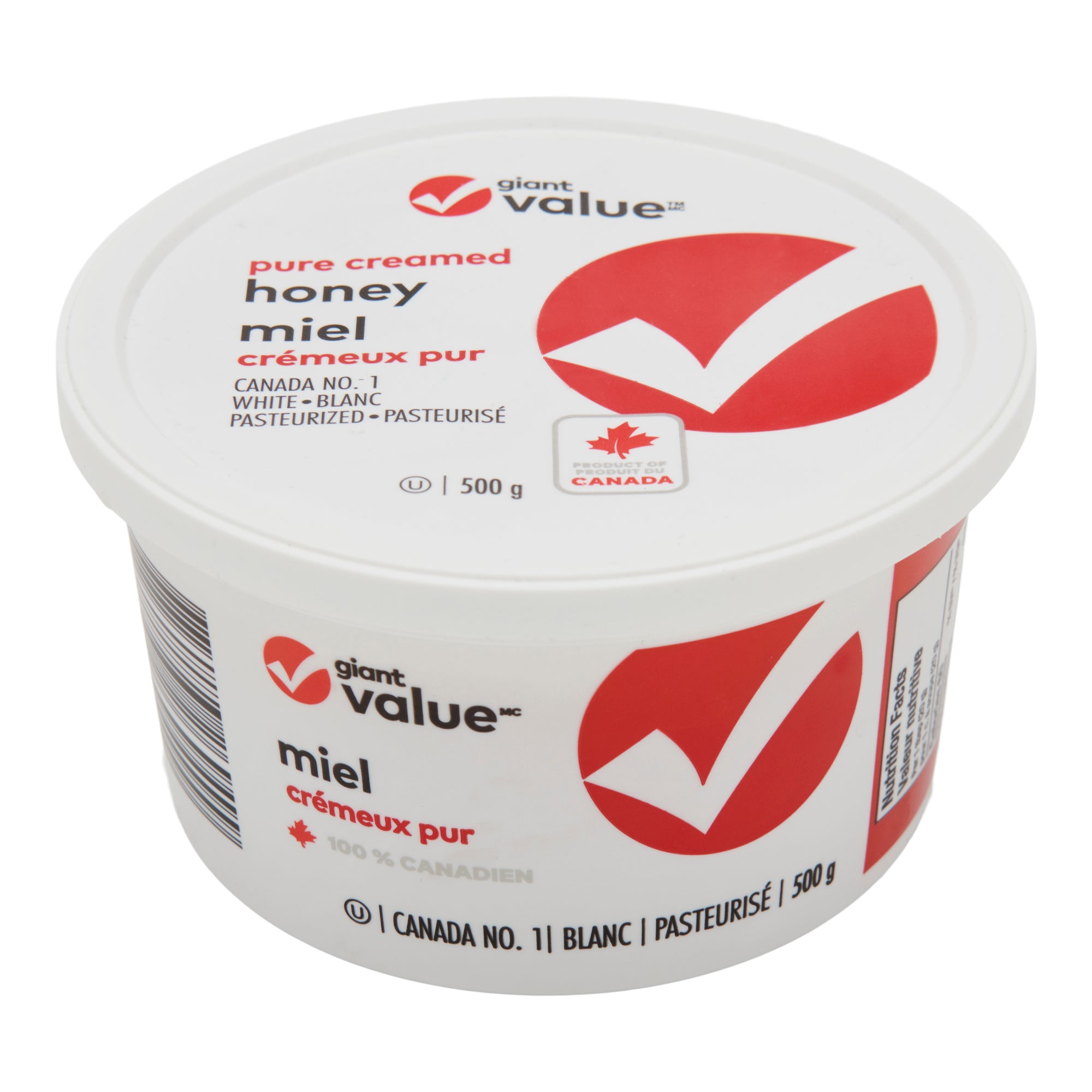 Giant Value Creamed & Pasteurized Honey 500g Giant Tiger