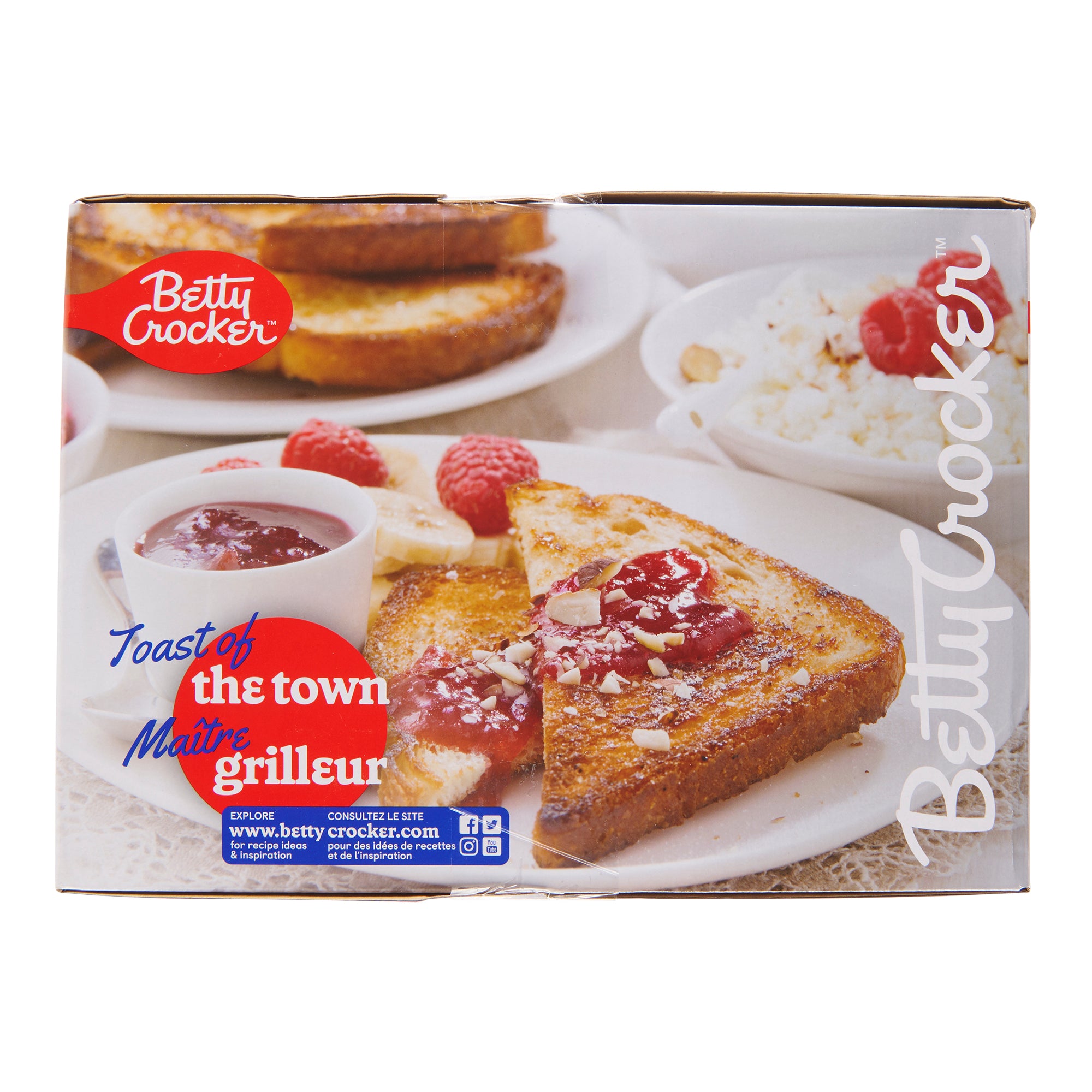 Betty Crocker 4Slice Toaster, Black Giant Tiger