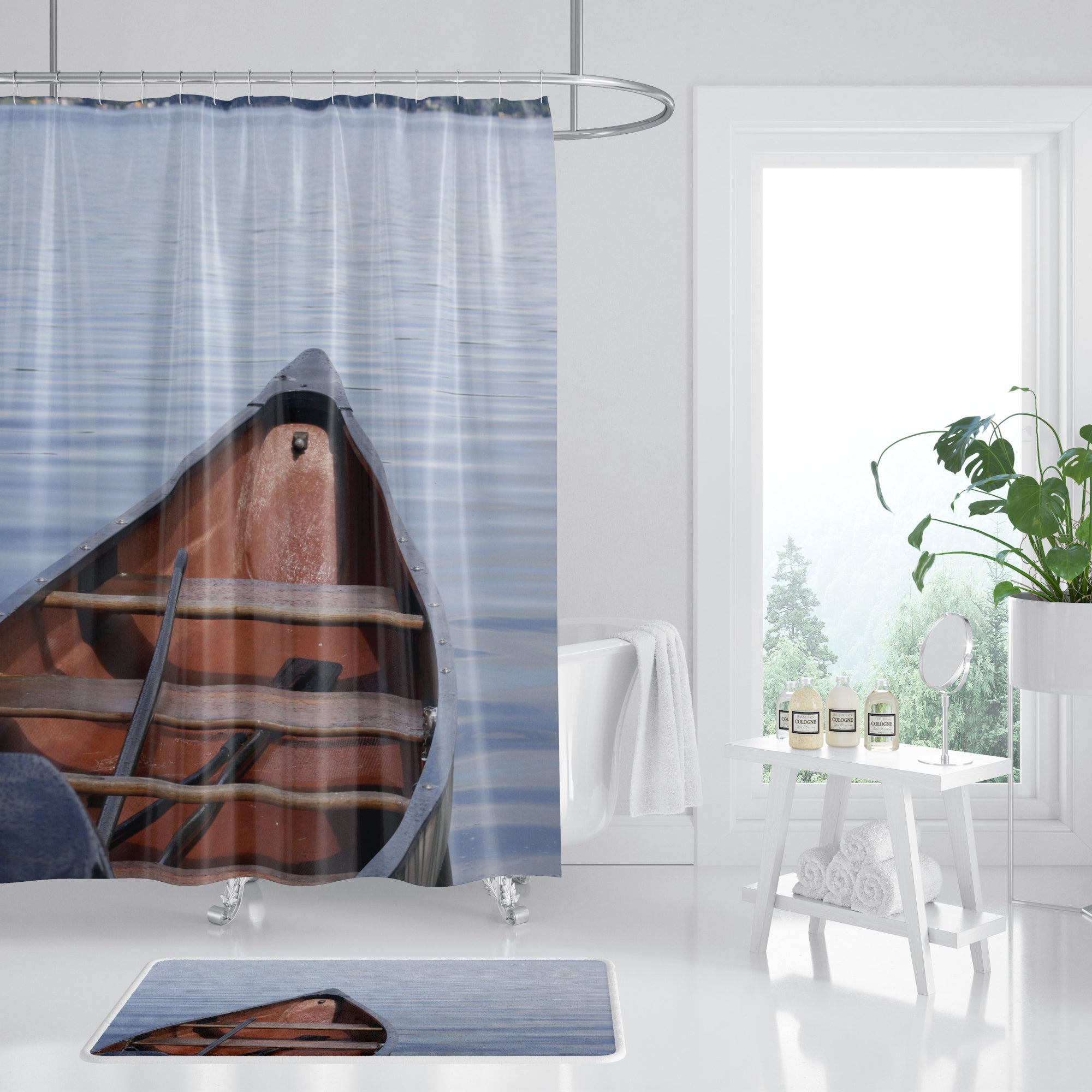 HomeStyles Canadian Cottage Shower Curtain, 72in Giant Tiger