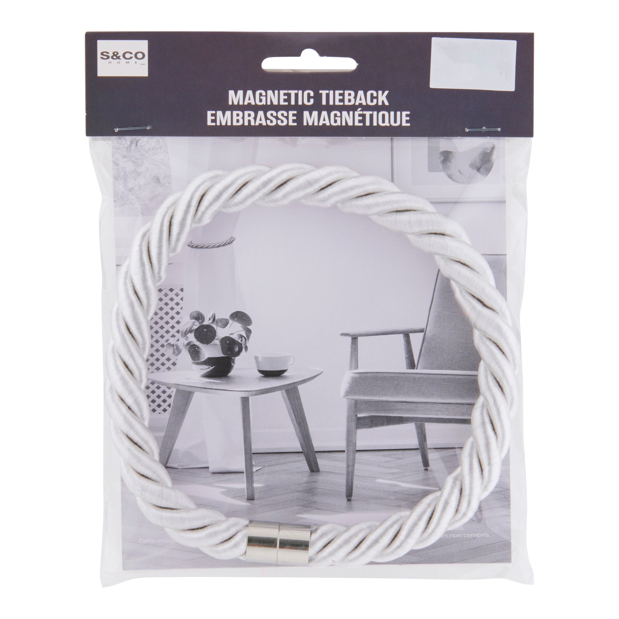 Curtain with Bracelet Rope TieBack Giant Tiger