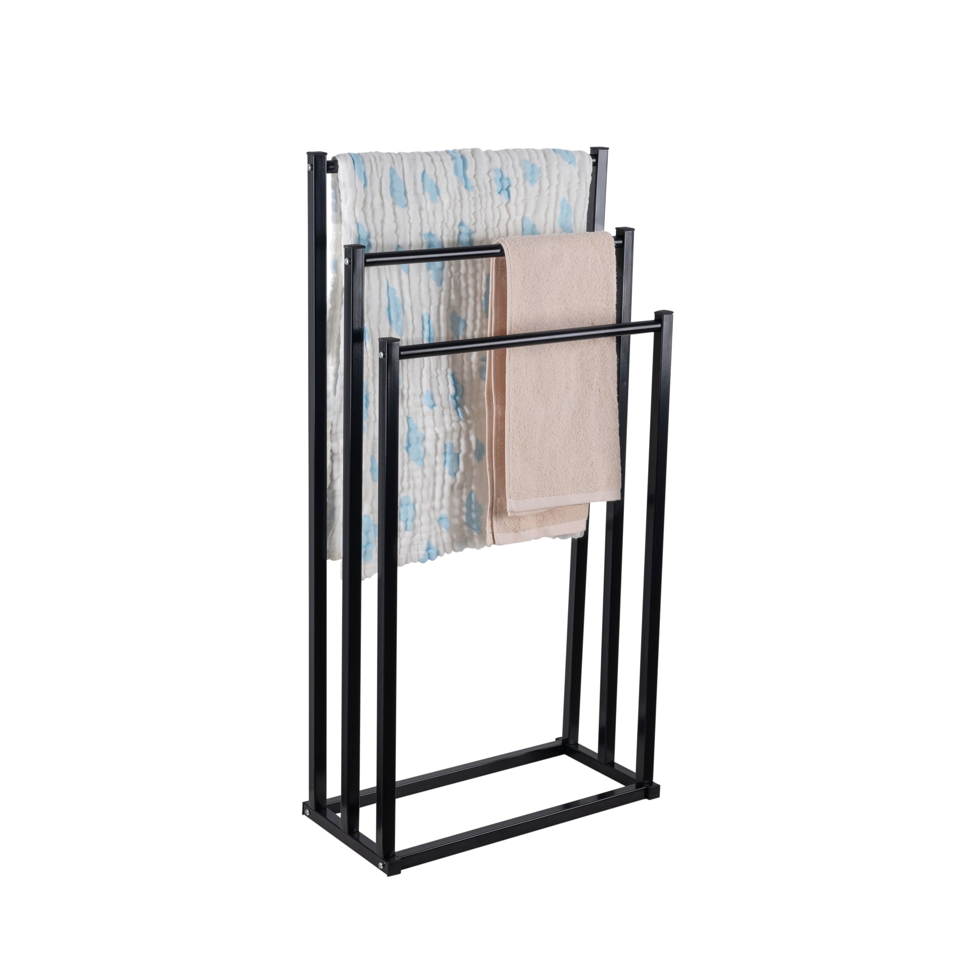 Standing Towel Rack, Black Giant Tiger