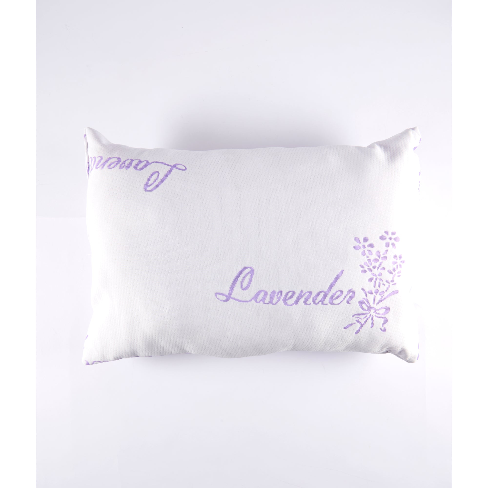 Safdie & Co. Lavender Bamboo Pillow, White Giant Tiger