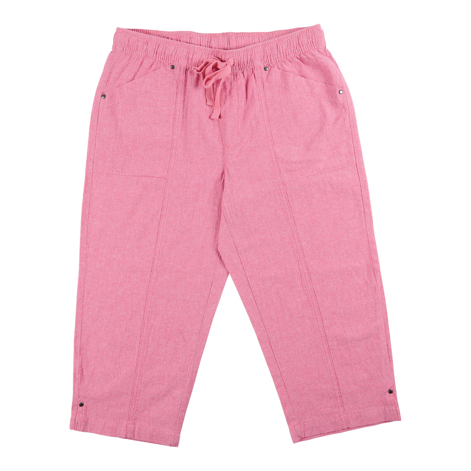 Classic Editions Women's Summer Look Mix Crinkle Capris Giant Tiger