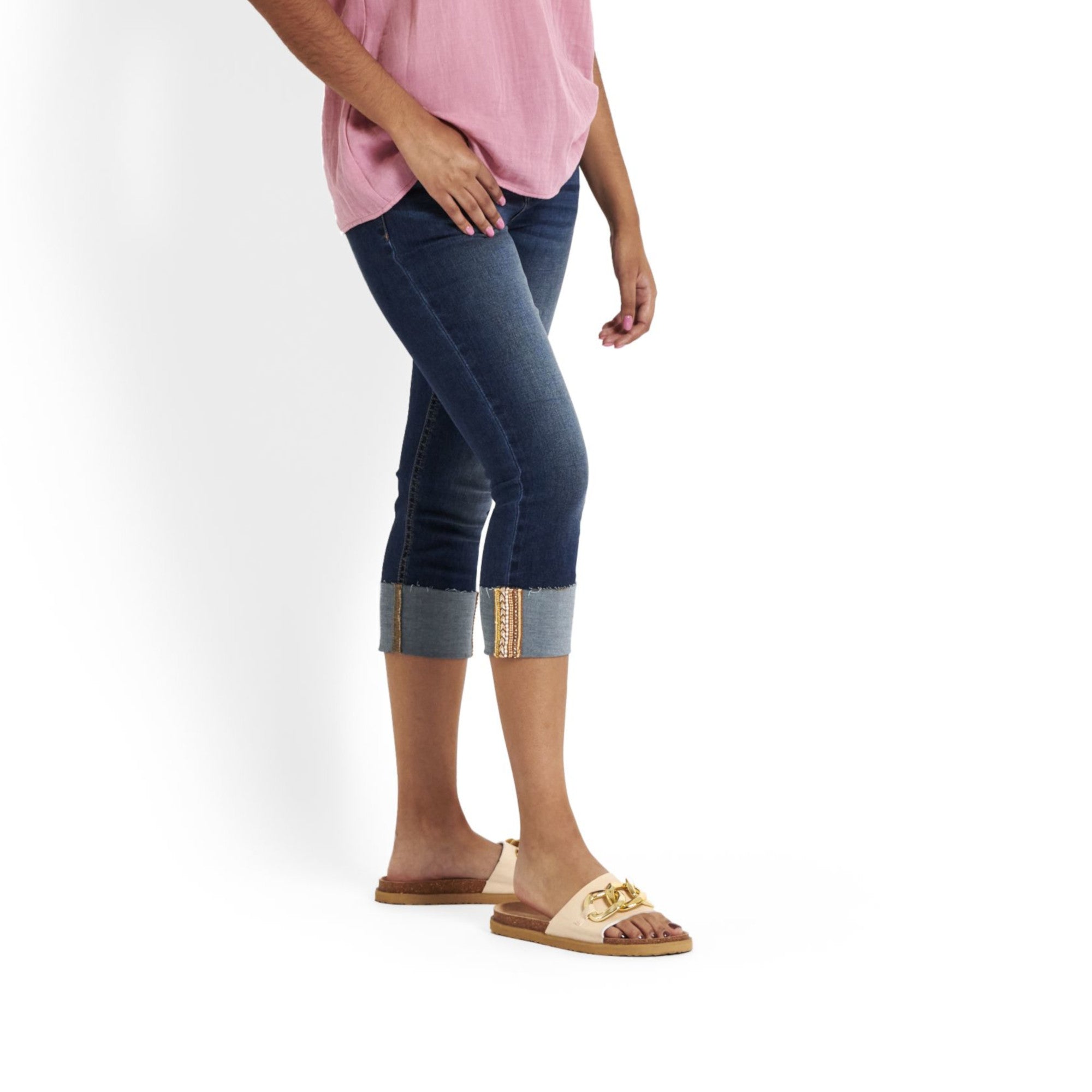 mySTYLE Women's HighWaisted Skinny Capris Giant Tiger