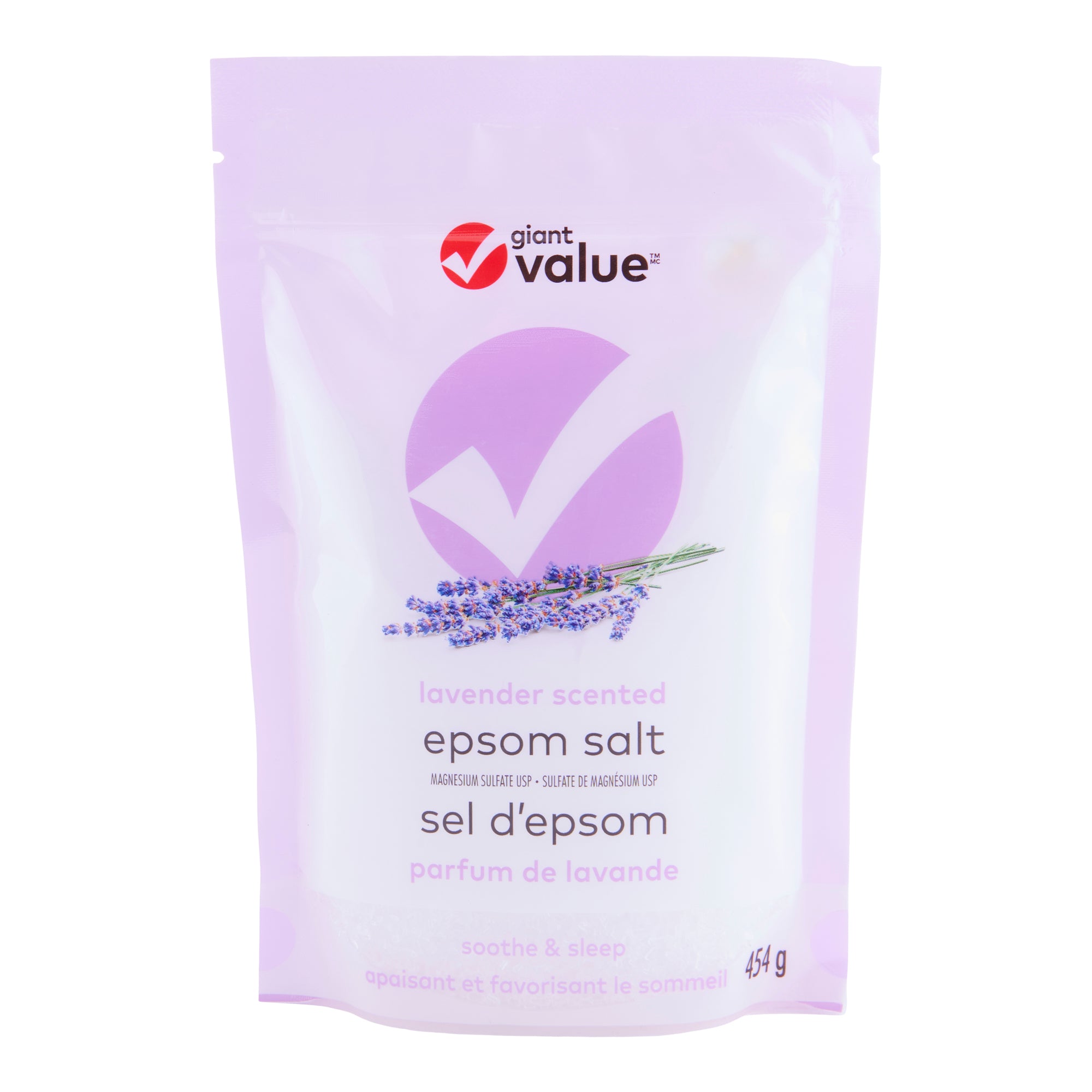 Giant Value Lavender Epsom Salts, 454g Giant Tiger