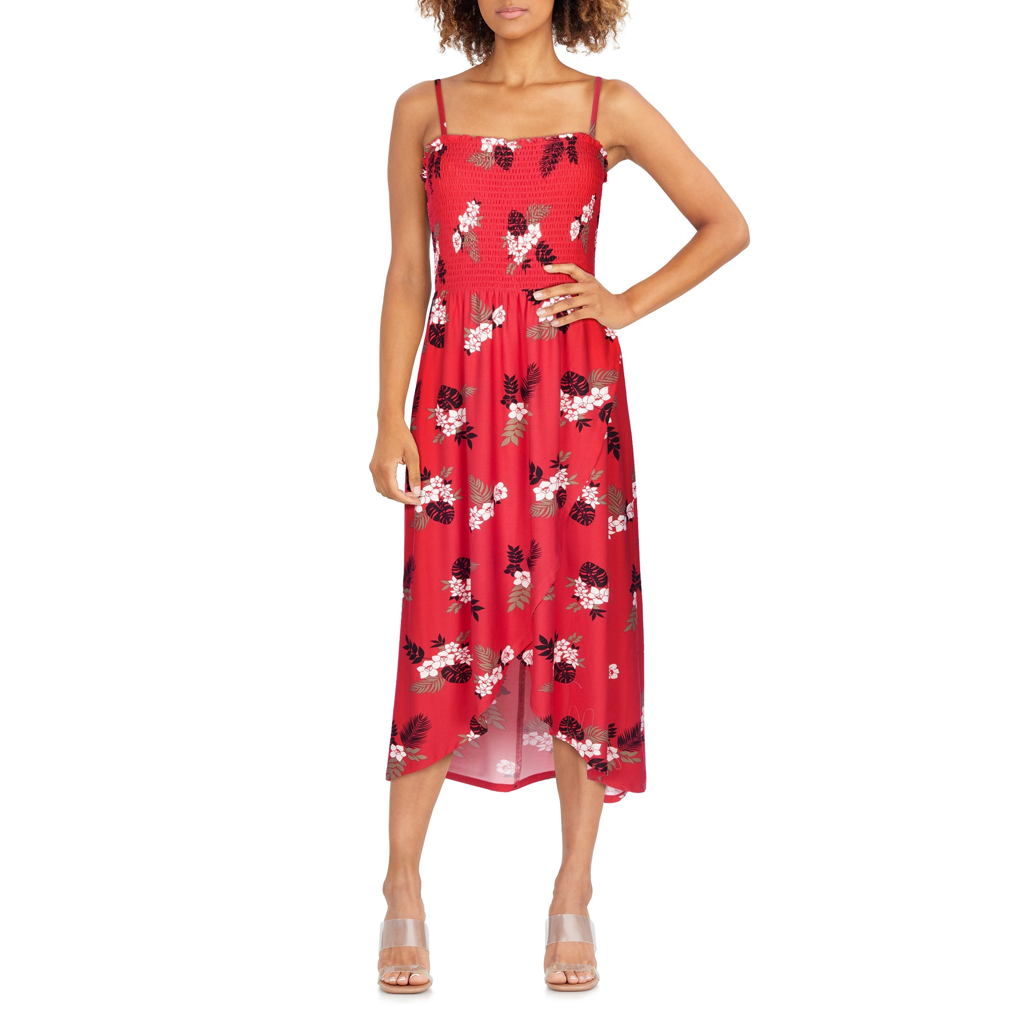 lily Women's Ocean Blues Smocked Maxi Dress Giant Tiger