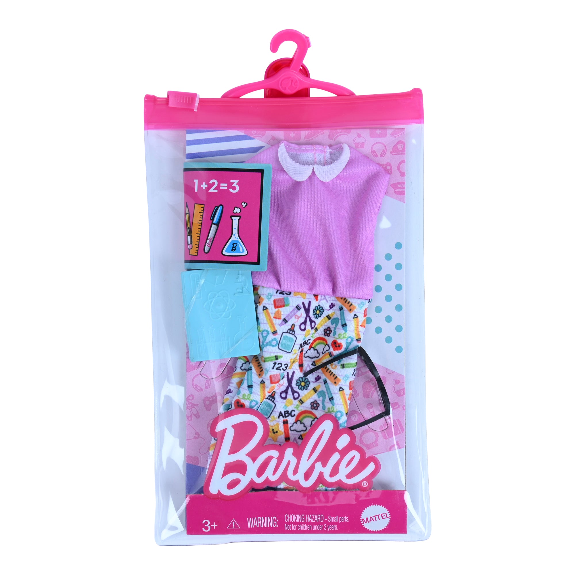 Vêtements Barbie - Tenue de carrière pour la poupée Barbie, robe-tablier de  toiletteuse d'animaux avec chiot