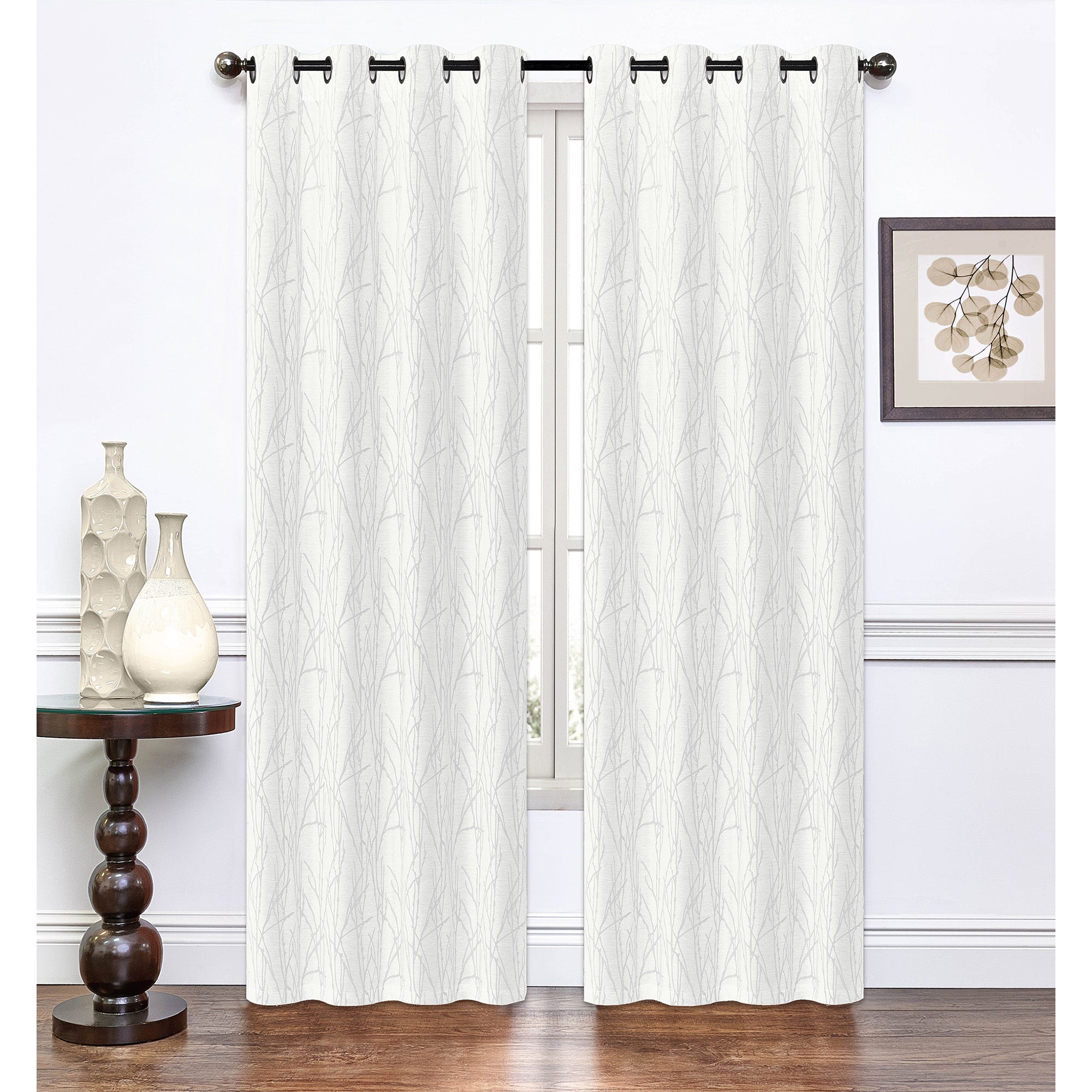 Branch Print Room Darkening Curtain, 84in. Giant Tiger