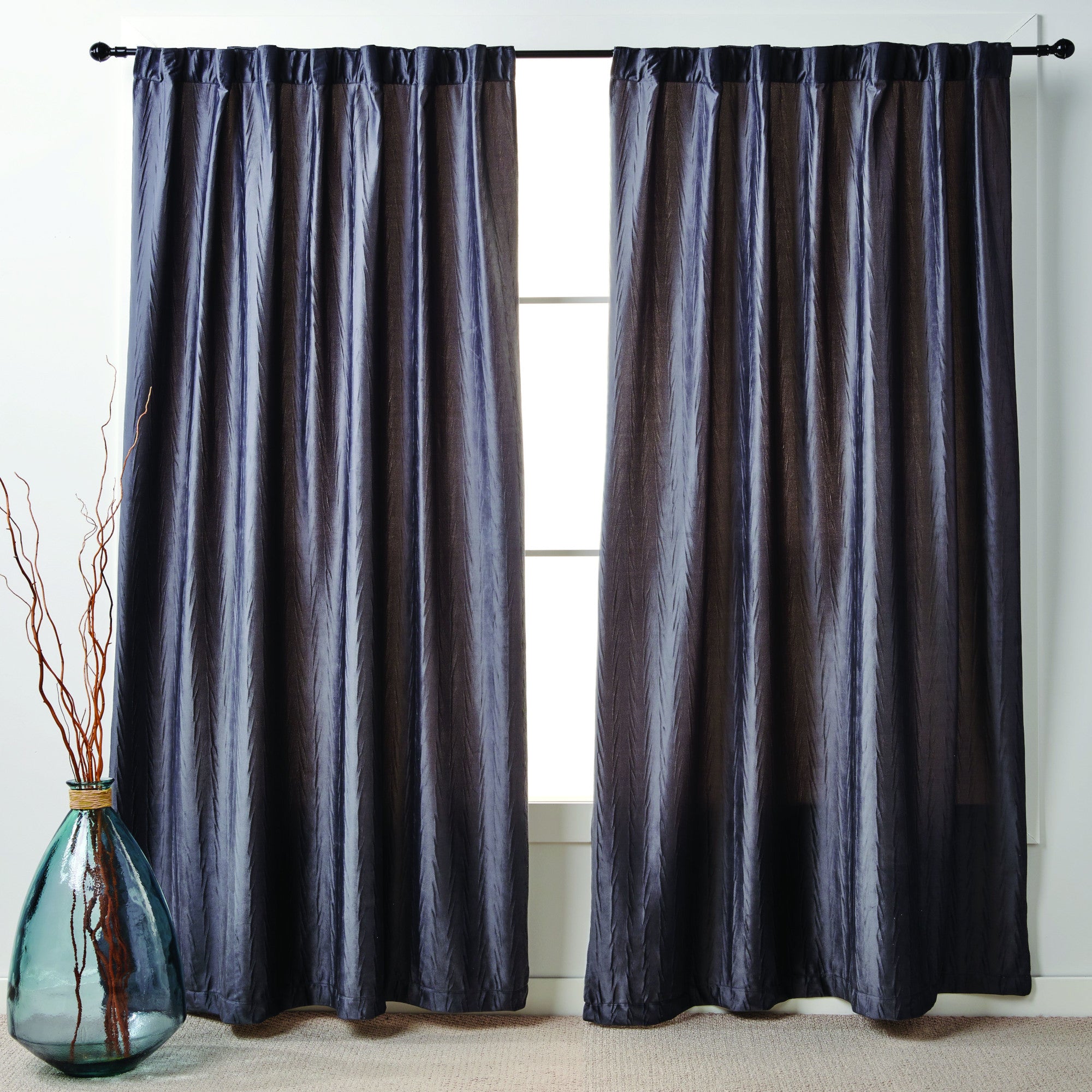 Debbie Travis® Pleated Velvet Curtain, 2 Pack, 84in. Giant Tiger