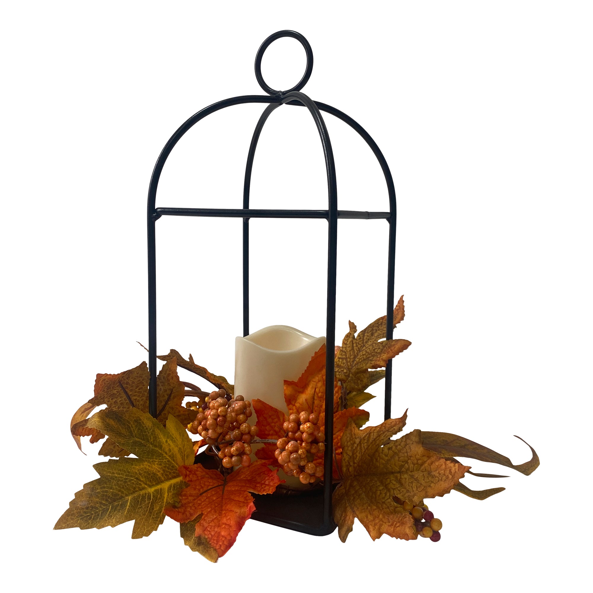 Metal Lantern With LED Candle, 14in. Giant Tiger