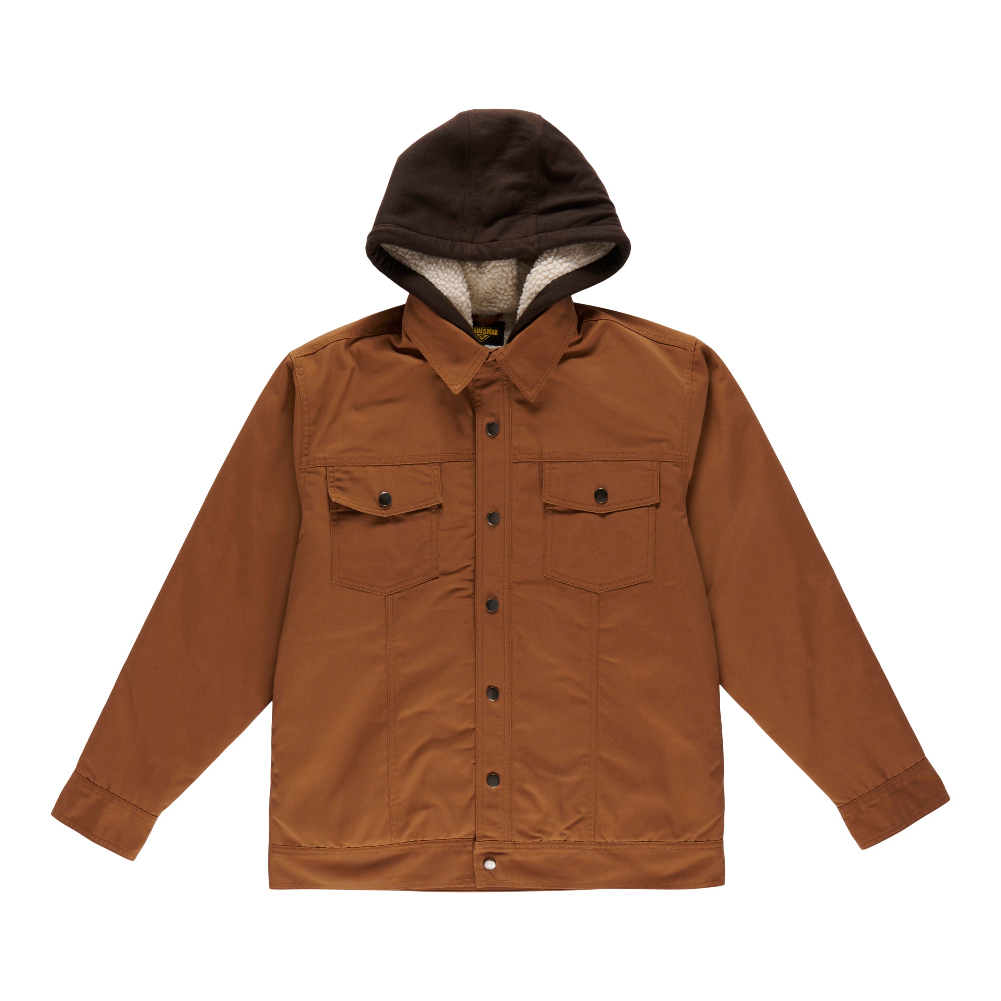 Tradesmax Pro Men's Canvas Jacket with Sherpa Lined Hood Giant Tiger