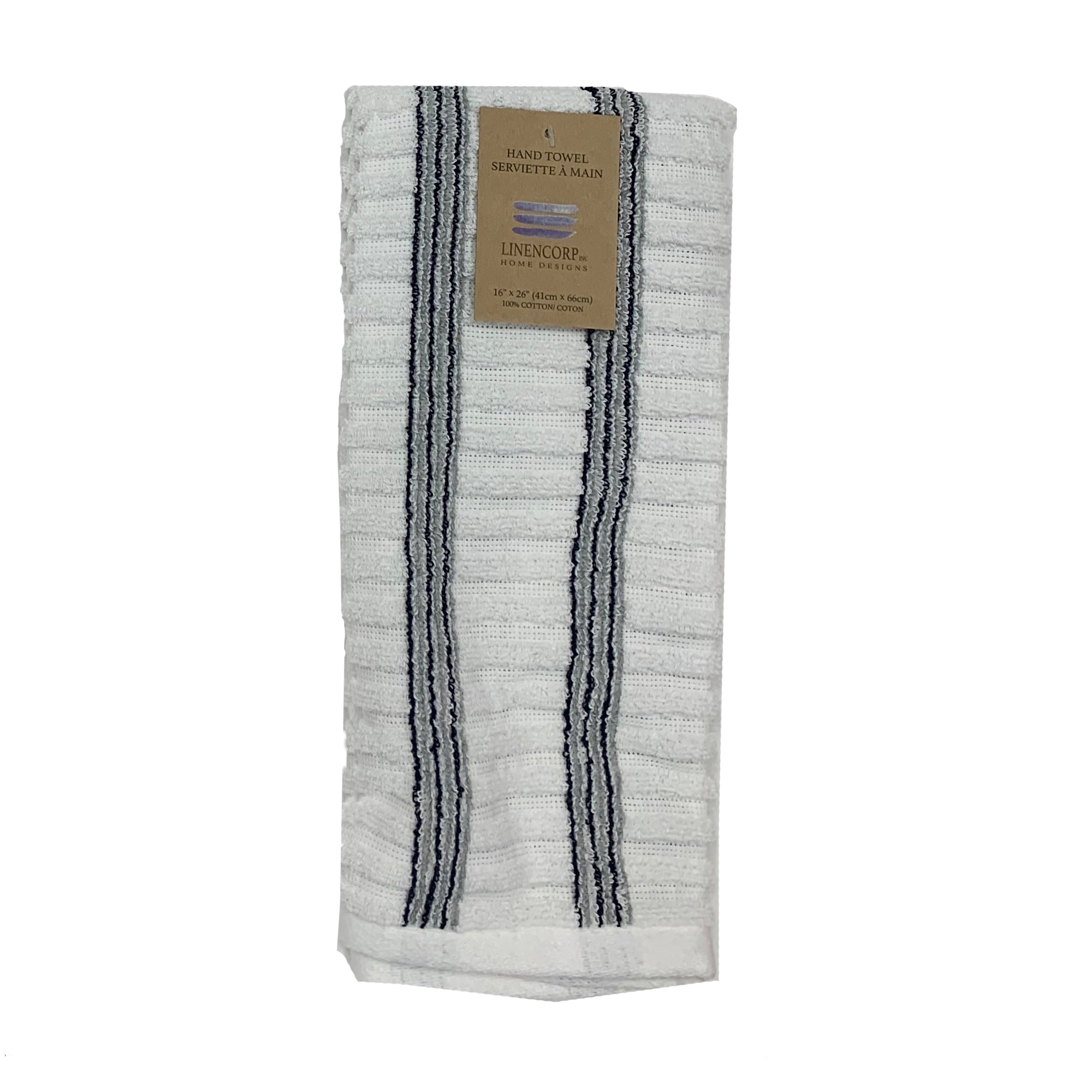 Jacquard Hand Towel, Light Grey Giant Tiger