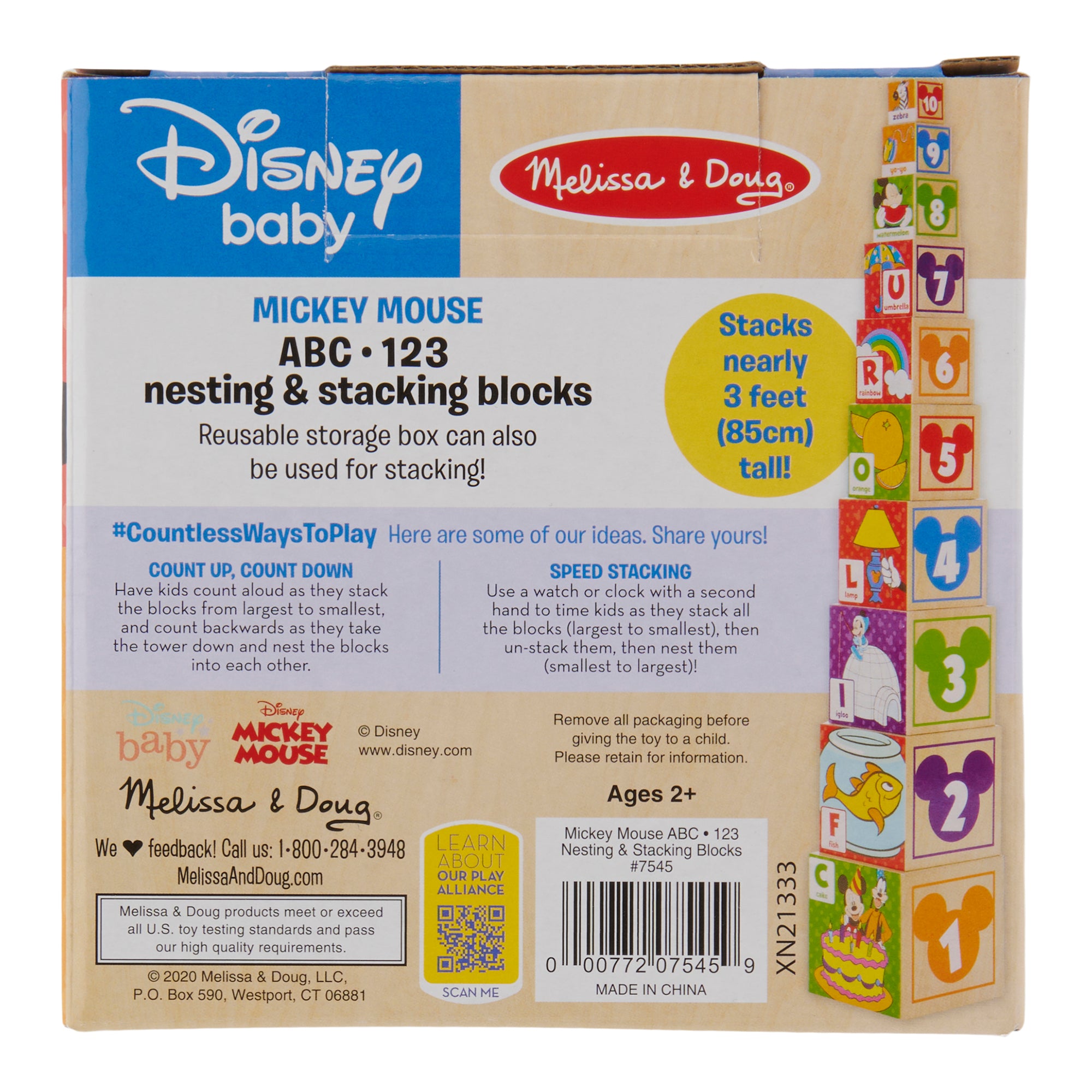 Melissa & Doug Disney Mickey Mouse Nesting and Stacking Blocks Giant