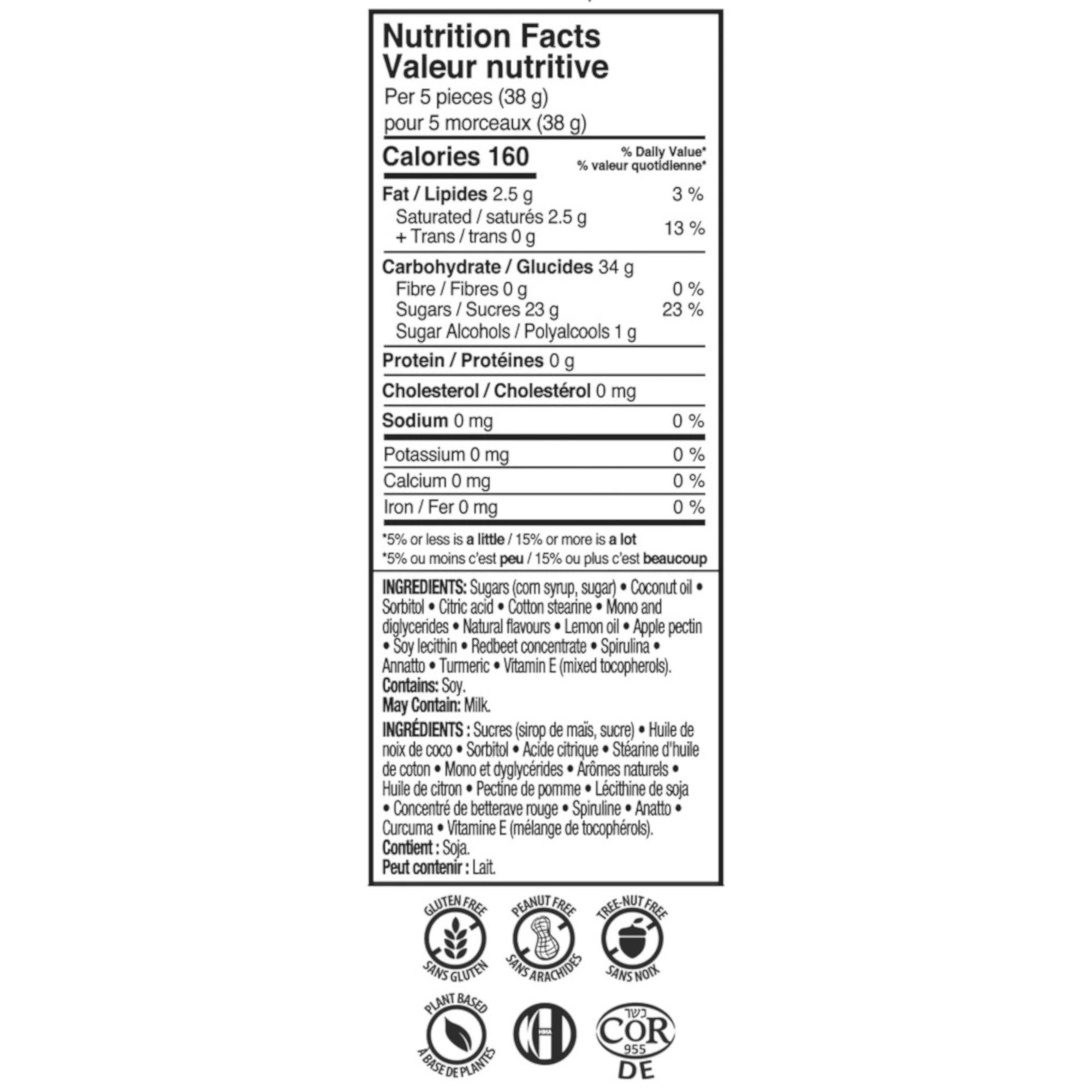 Kerr's Sour Fruit Taffy, 50Pack Giant Tiger