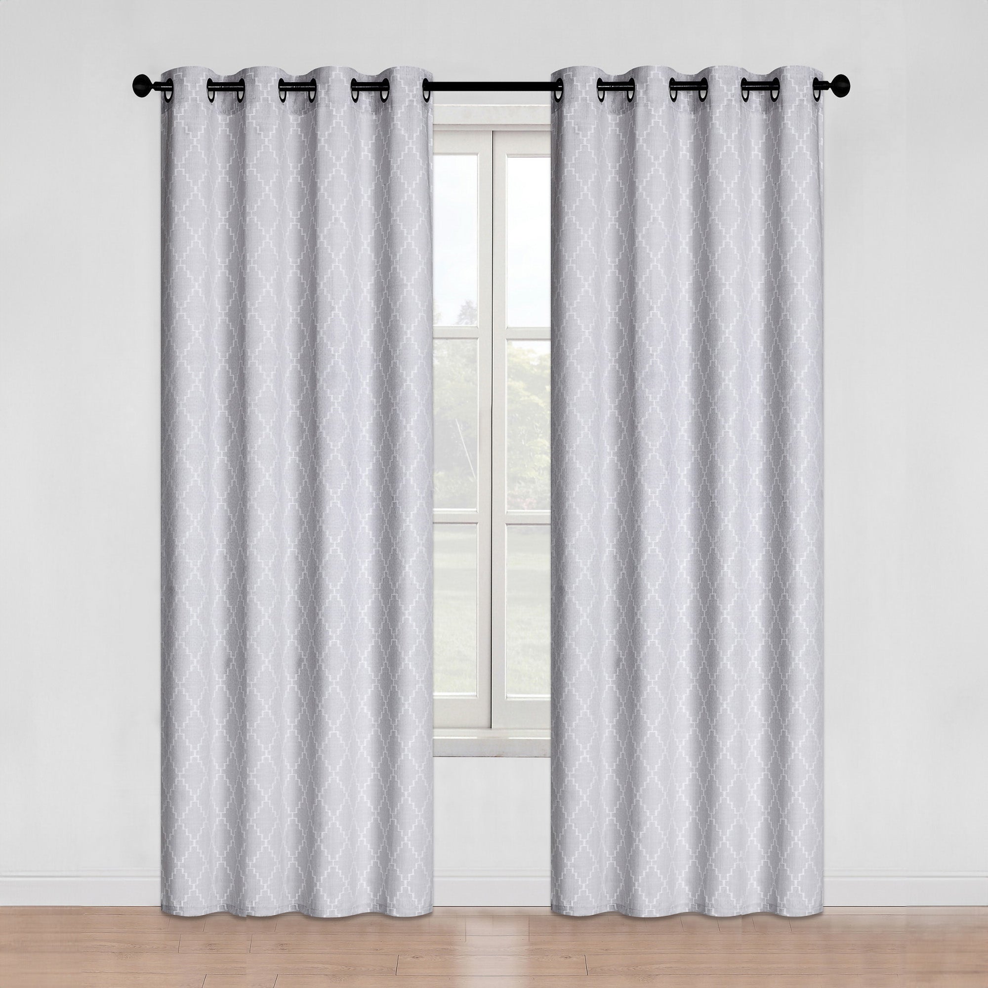 Jacquard Diamond Curtain, 84in. Giant Tiger