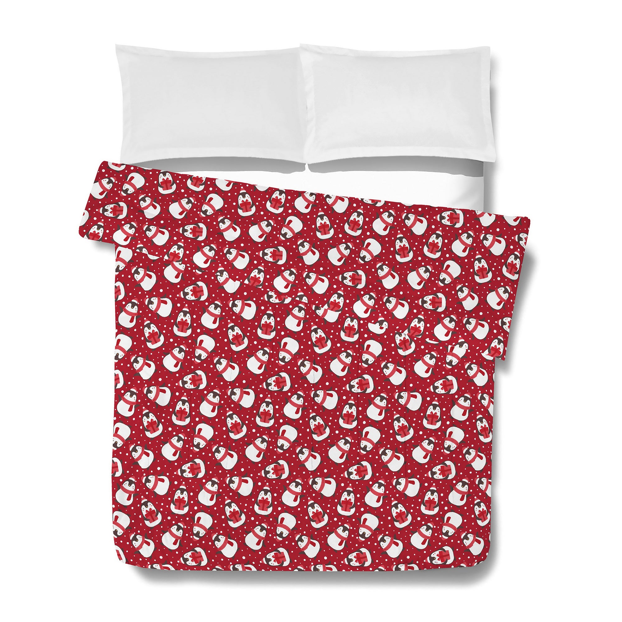 Holiday Printed Comforter, Double Giant Tiger