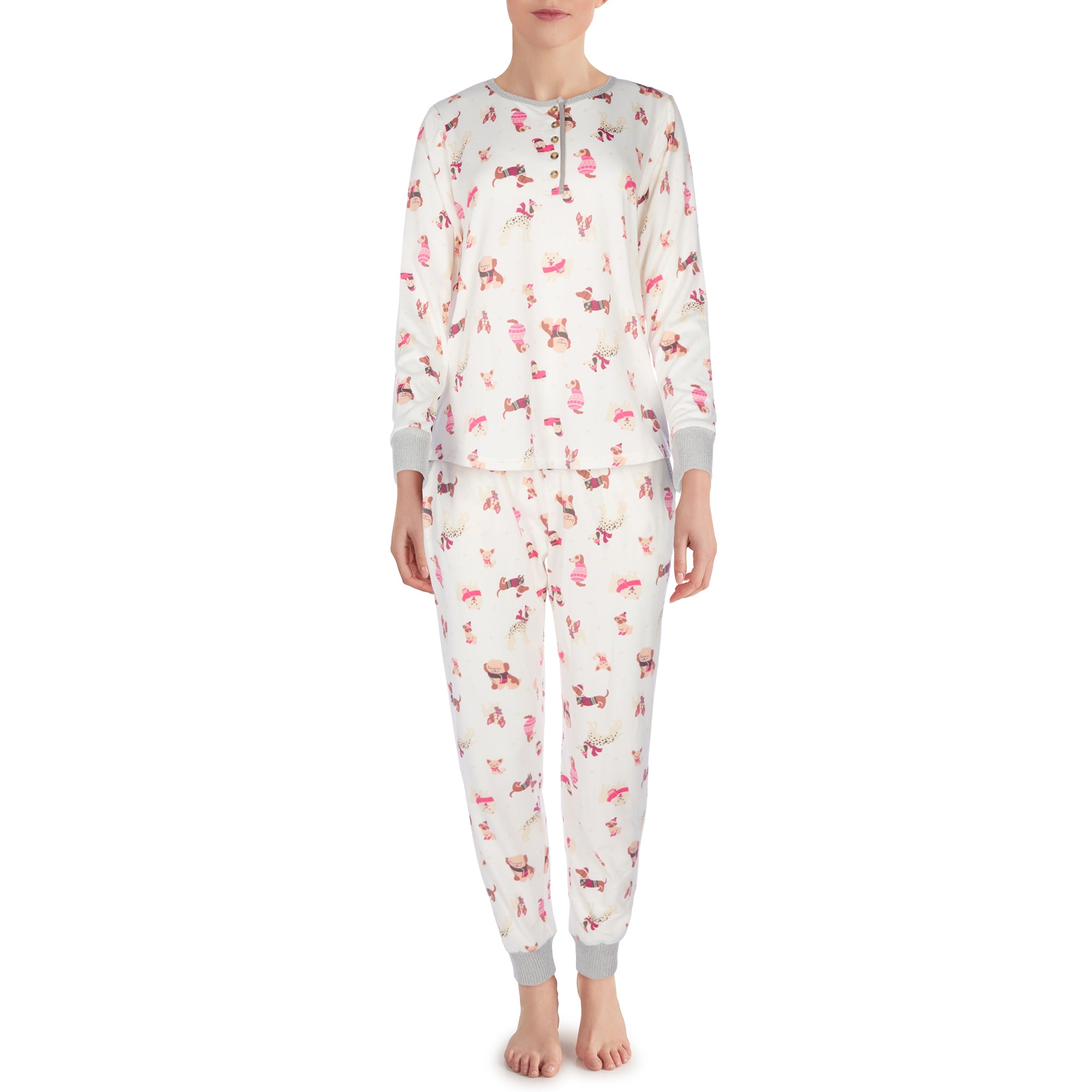 Carisma Women's Jogger PJ Set, 2Piece Giant Tiger