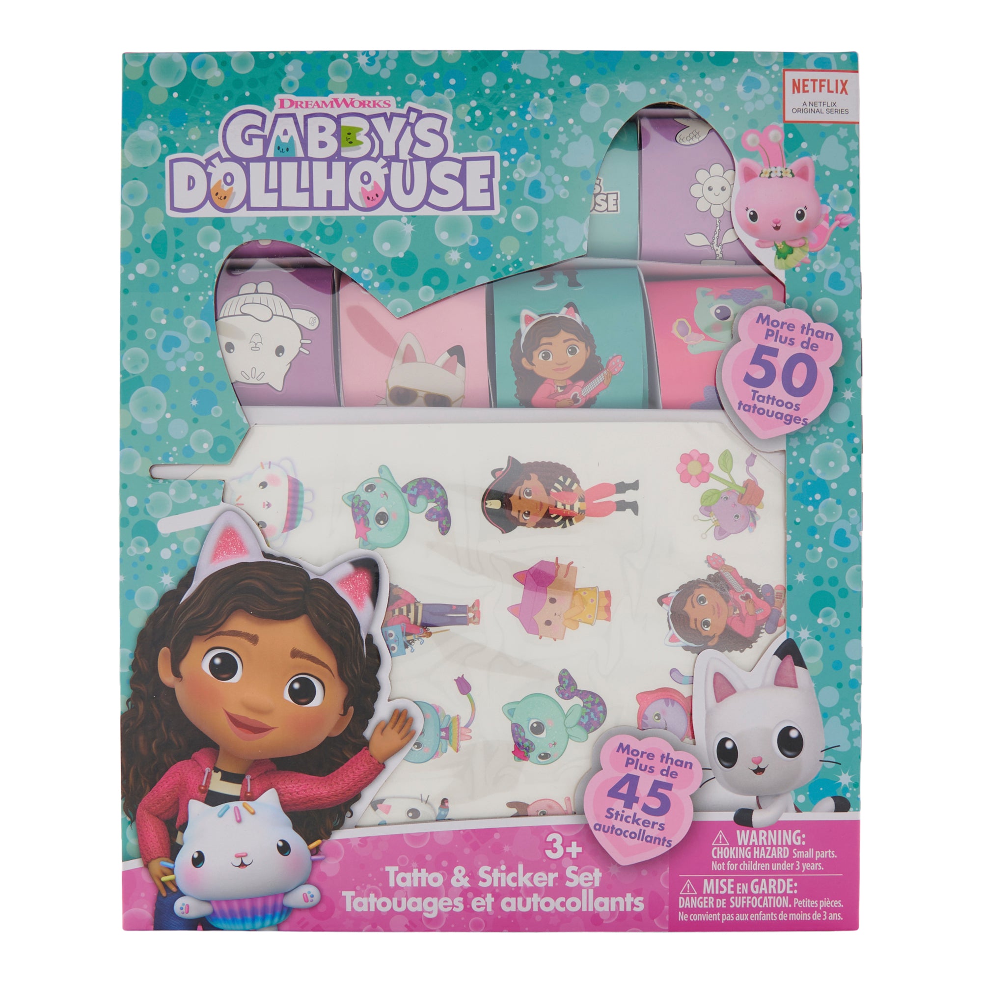 Gabby's Dollhouse – Mosaïque, autocollants et tatouages : : Jeux  et Jouets