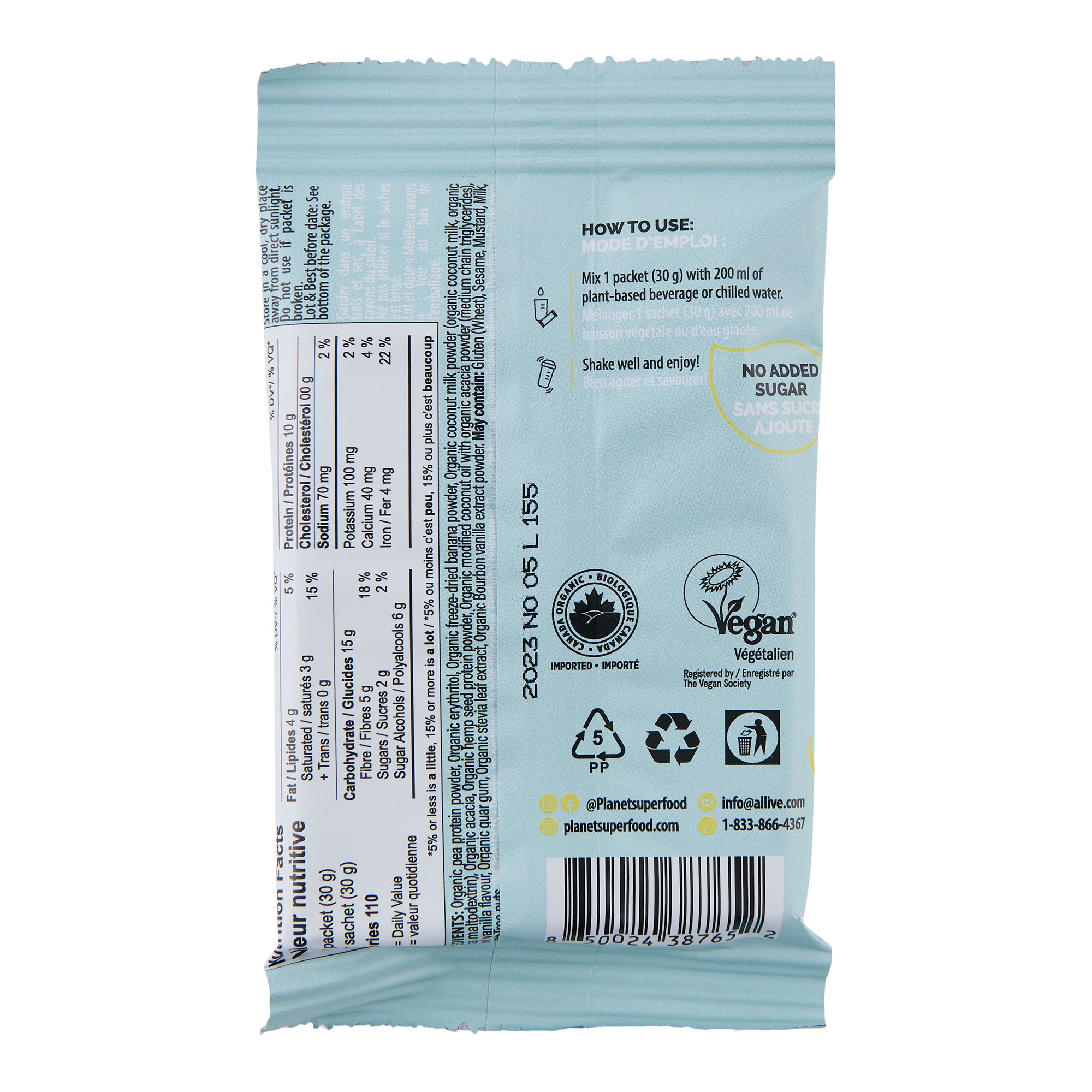 Slimming Vanilla Drink Mix, 30 g Giant Tiger