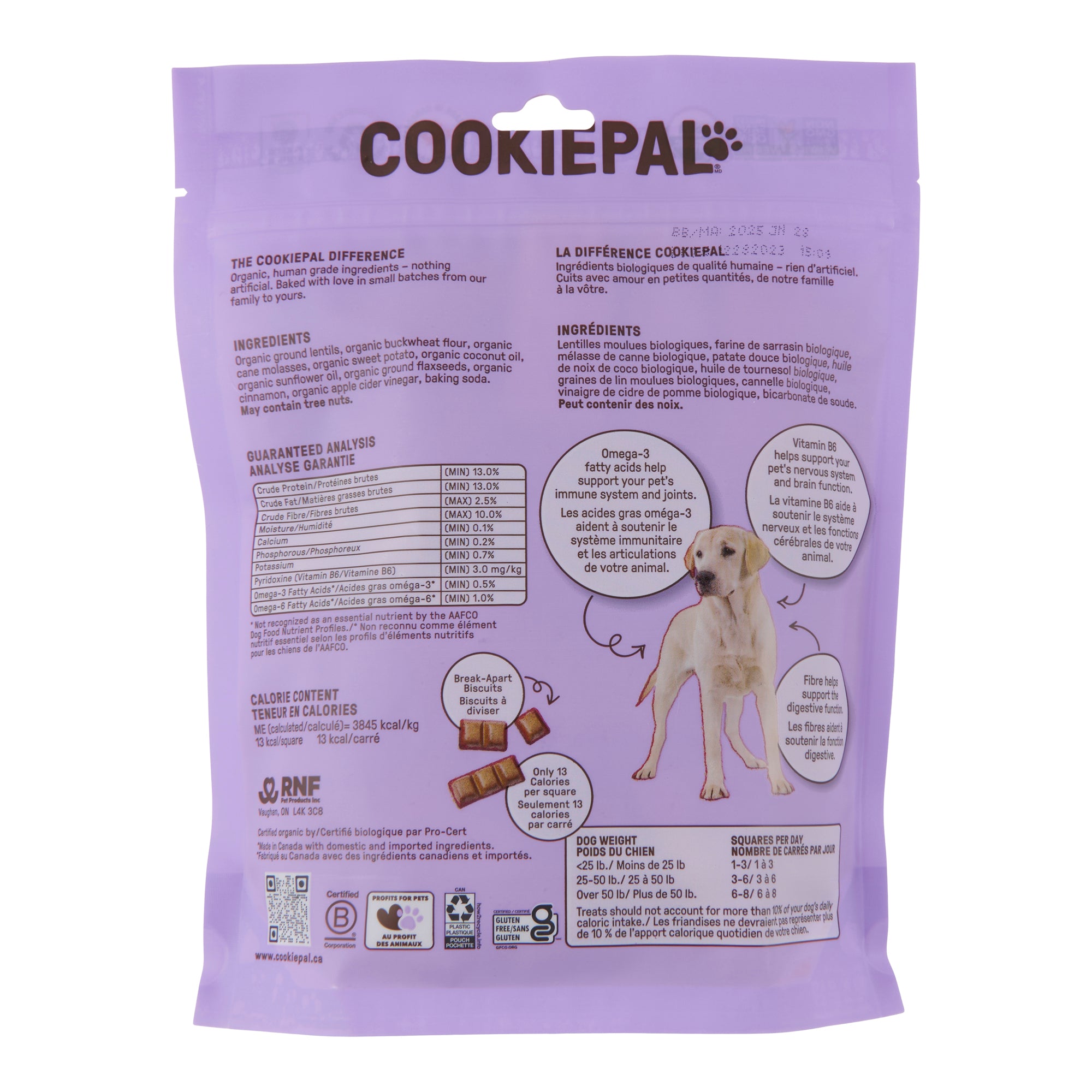 Cookie Pal Dog Biscuits with Sweet Potato & Flaxseed, 300 g Giant Tiger