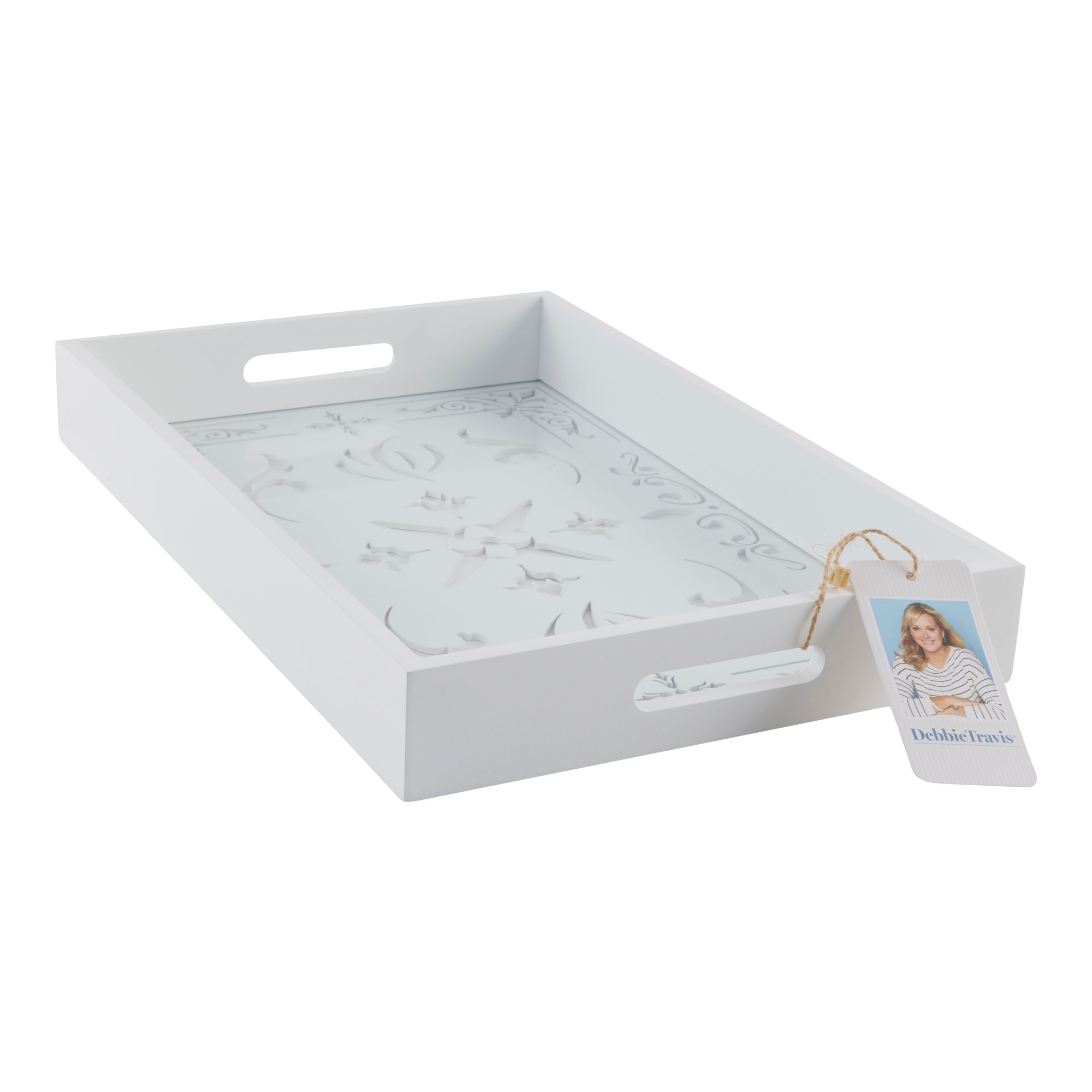 Debbie Travis® Serving Tray With Glass Giant Tiger