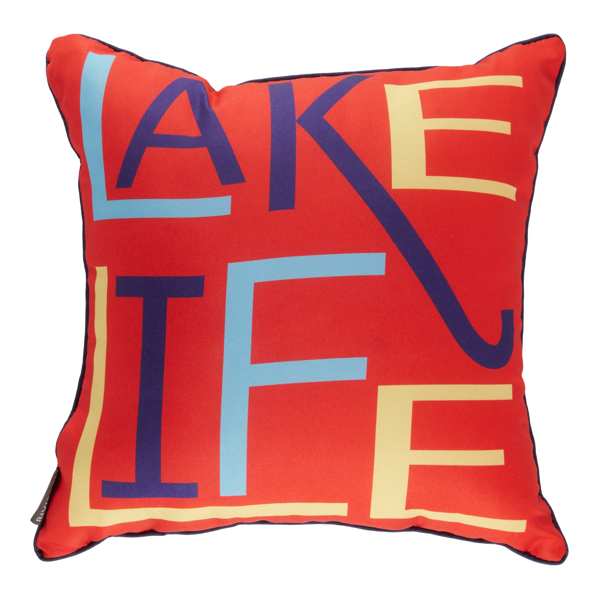Outdoor Lake Life Cushion, English, 17in. Giant Tiger