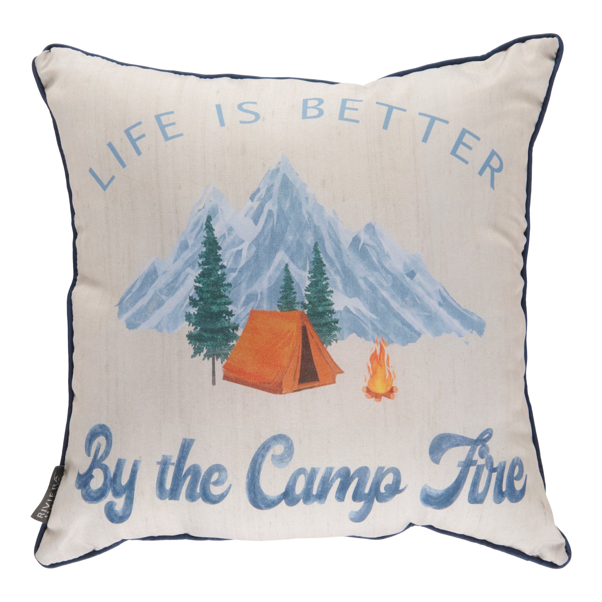 Outdoor Lake Life Cushion, English, 17in. Giant Tiger