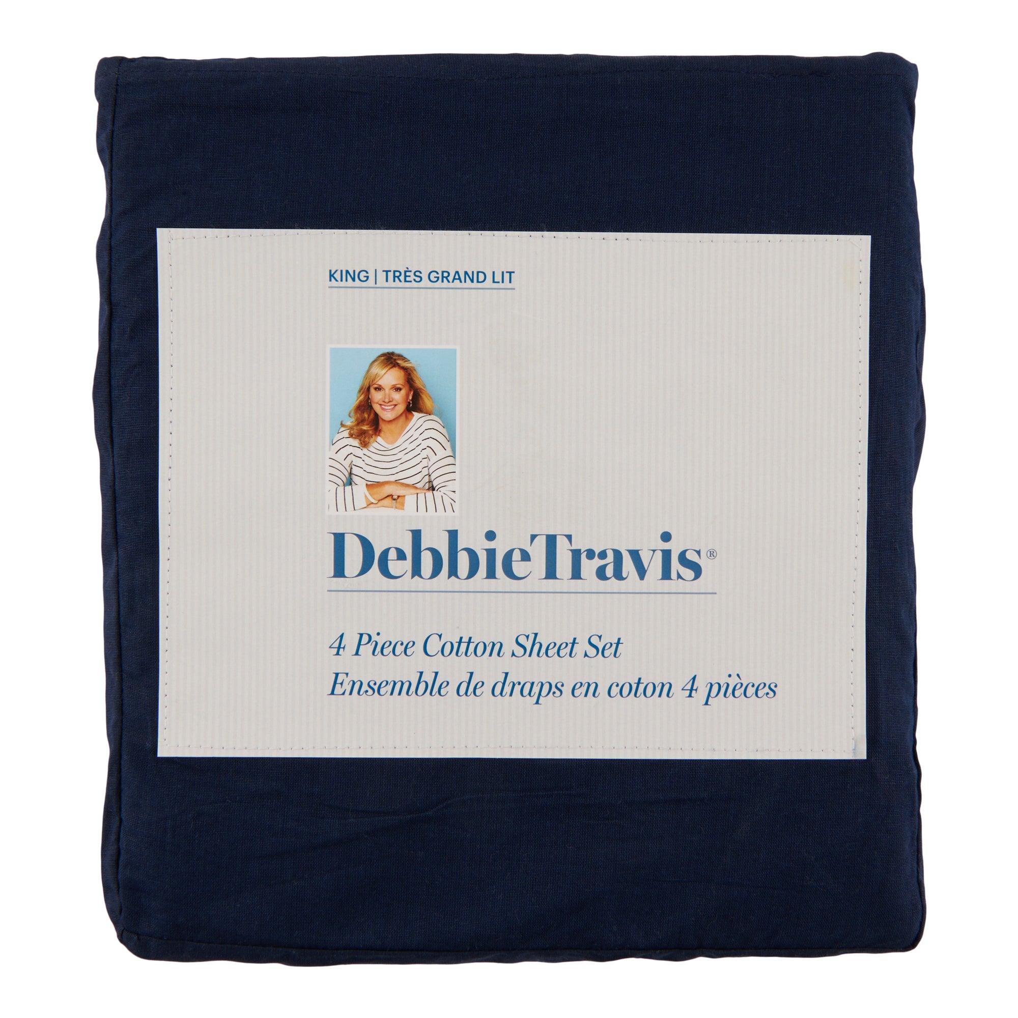 Debbie Travis® Cotton Sheet Set, King, 4 Piece Giant Tiger